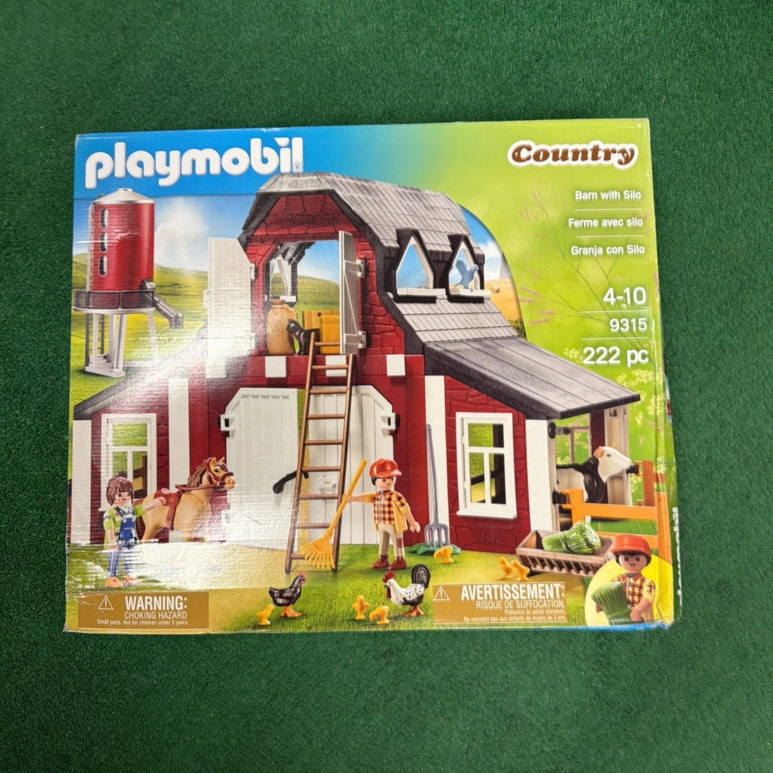 Playmobil 9315 Barn with Silo, 222 Pieces