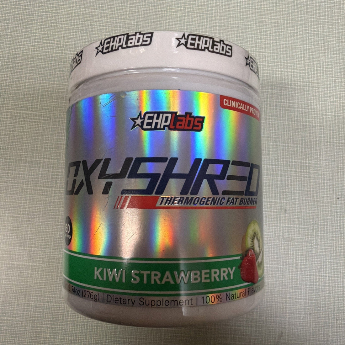 EHP Labs Oxyshred Pre-Workout Thermogenic Fat Burner 60 Servings Kiwi Strawberry