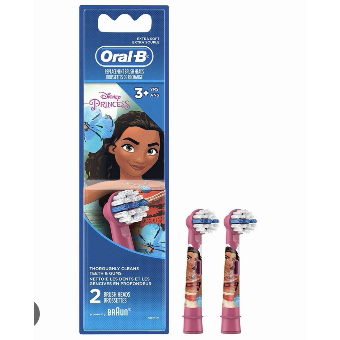 12X Oral-B Kids Disney Princess Moana Replacement Brush Heads 2Pk Extra Soft =24
