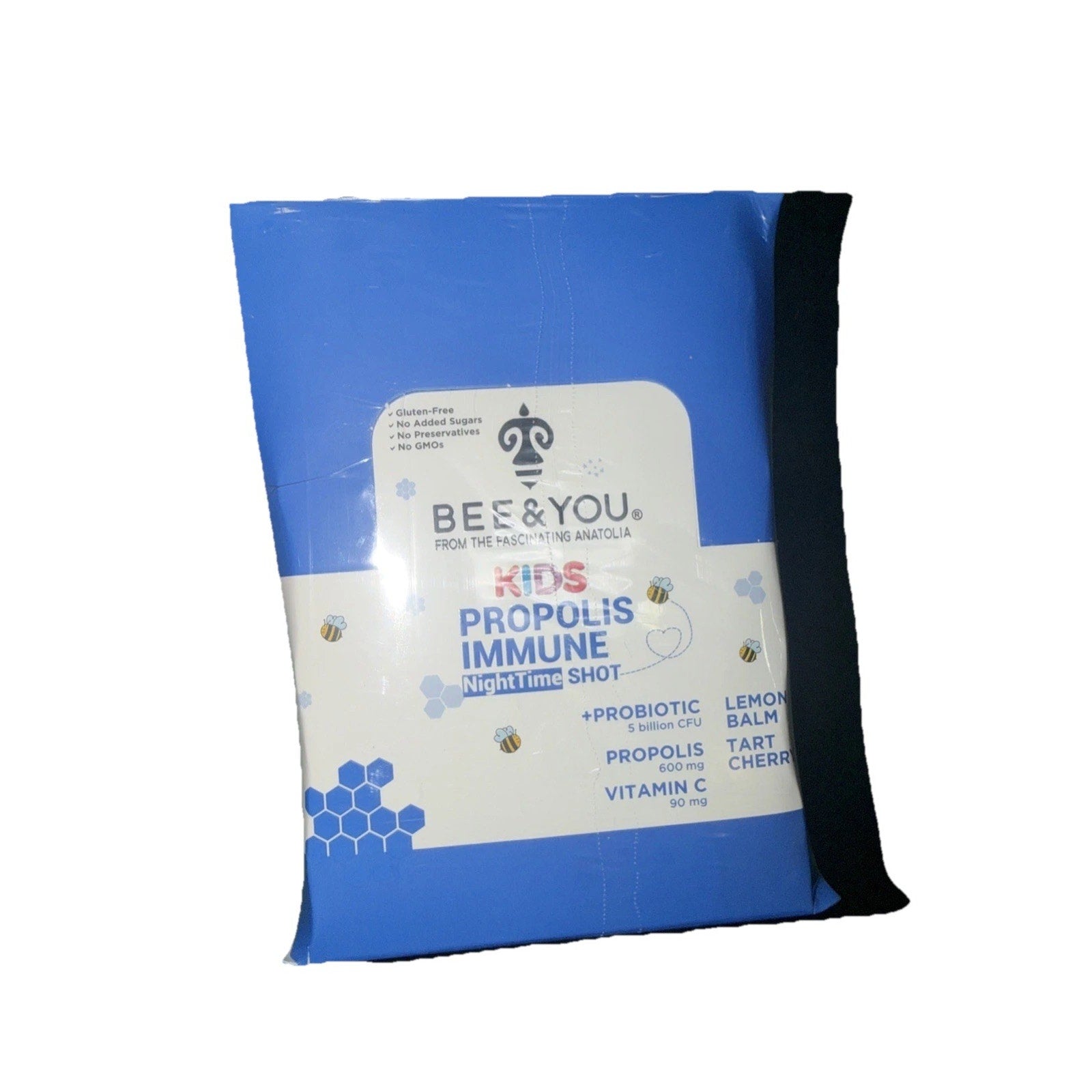 Bee and You Kids Propolis Night Time Shot | Sleep & Immune Support, 12 Pack