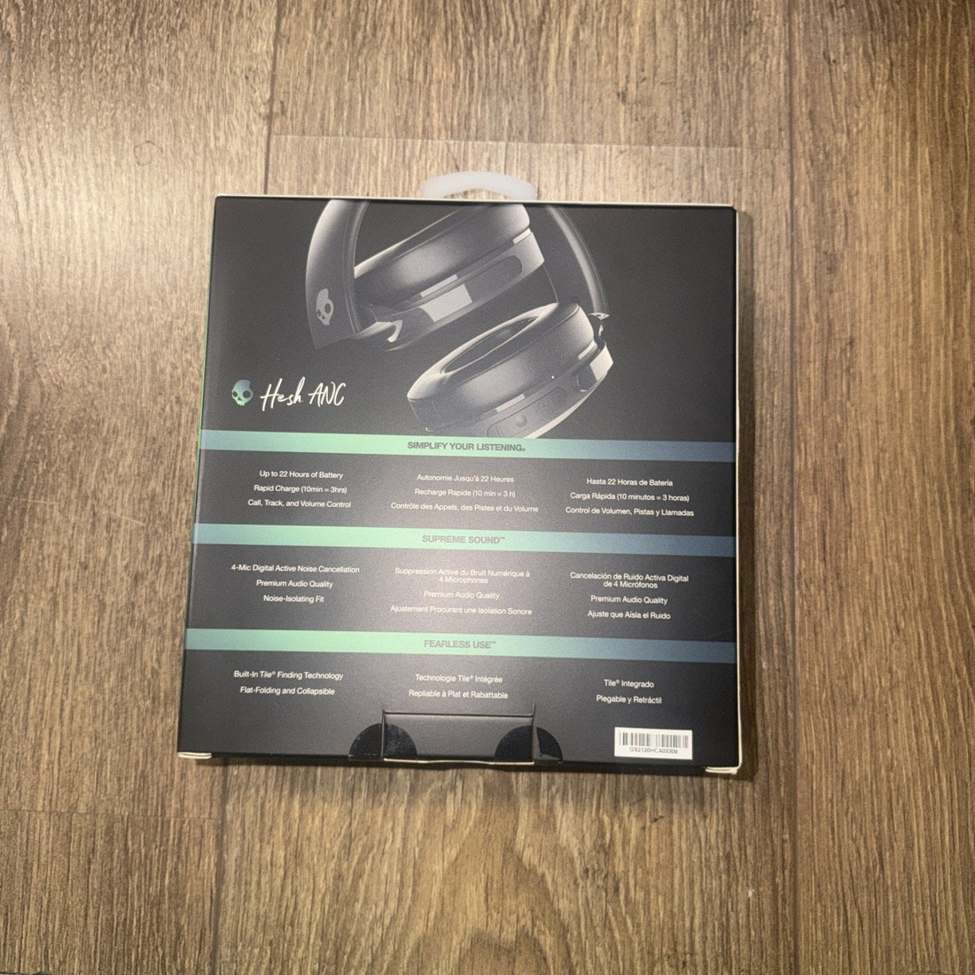 Skullcandy Hesh ANC Wireless Noise Canceling Headphones — Black (New Sealed)
