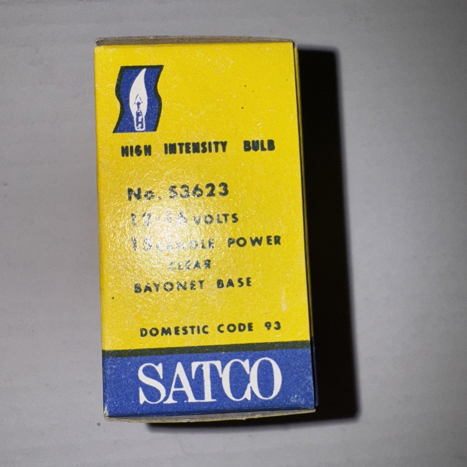 8 Pcs Satco No. S3623 High Intensity Bulb Bayonet Base 12-16 Volt S8 Light Bulb