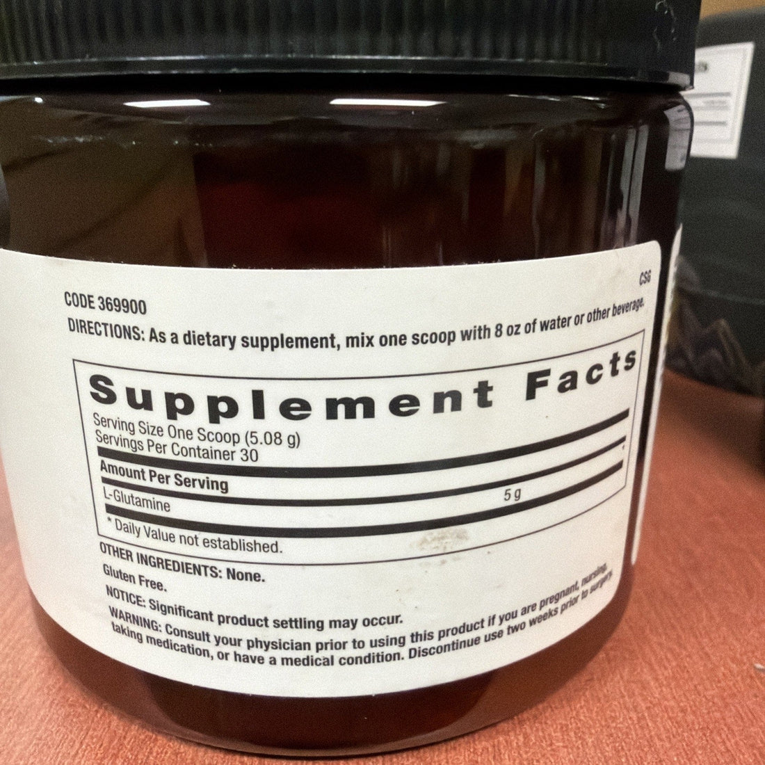 Beyond Raw Chemistry Labs L-Glutamine Powder - Exp. 12/2026