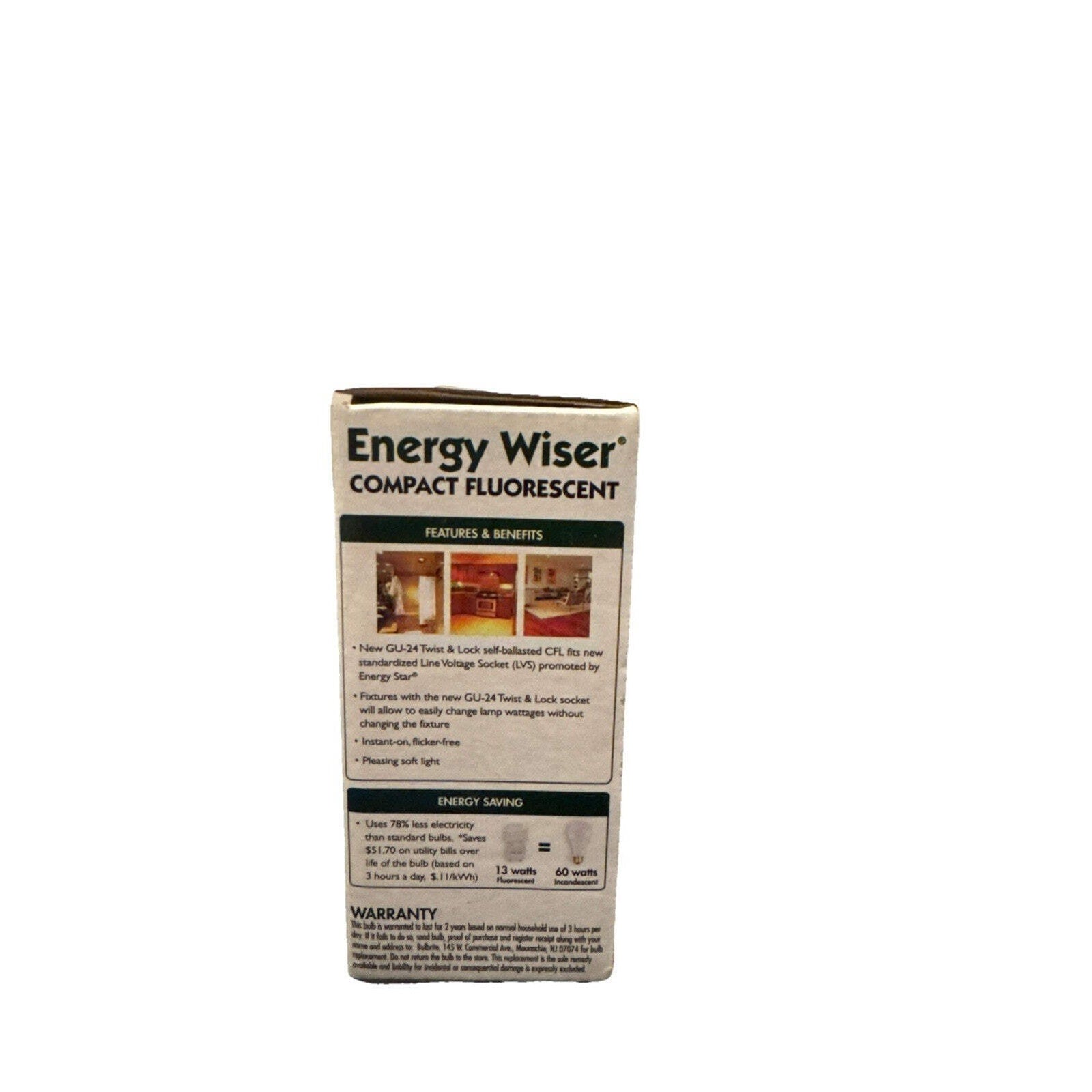 Energy Wiser GU24 CFL Bulb 13W (60W Eq) Warm White 2700K Spiral, Set of 6