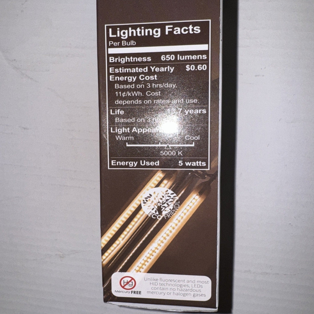Sunlite Chandelier 5 Watt 120v Item Num.81111 LED 650 Lumens Bulb