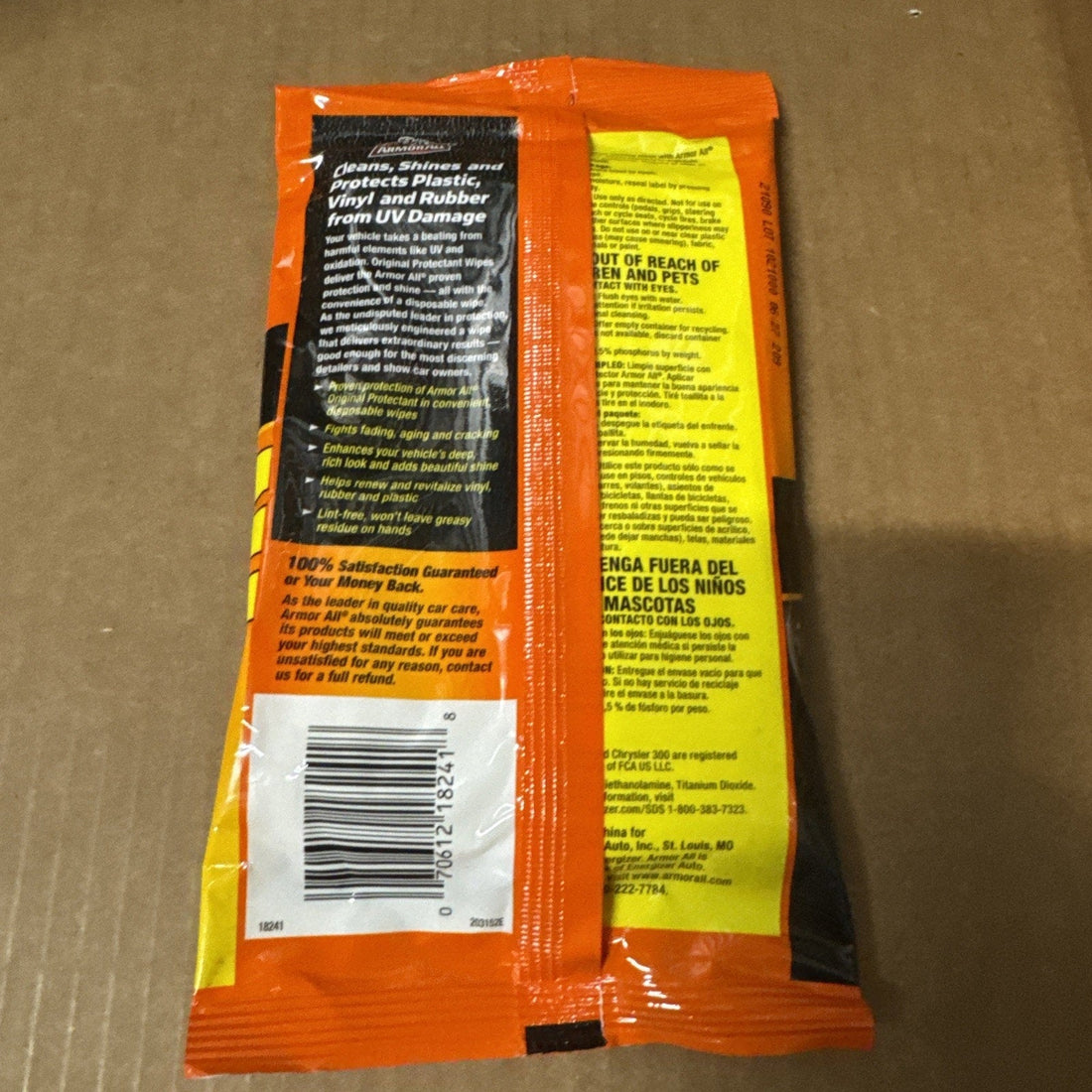 Armor All Original Protectant Wipes, 20 Count Soft Pack (AWPTF-20-1USLT)