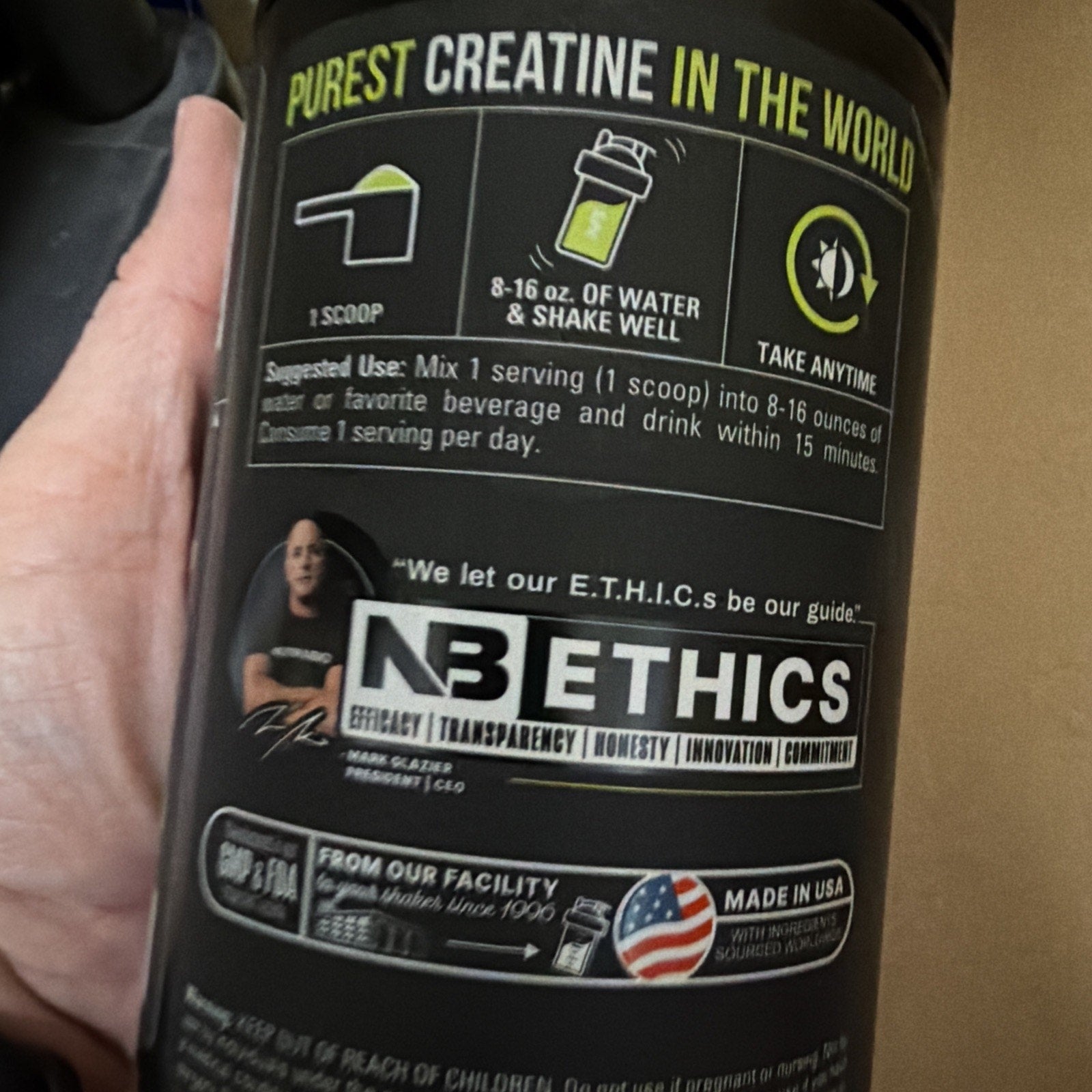 NutraBio Pure Micronized Creatine Monohydrate Powder 60 Servings (exp 10/2028)