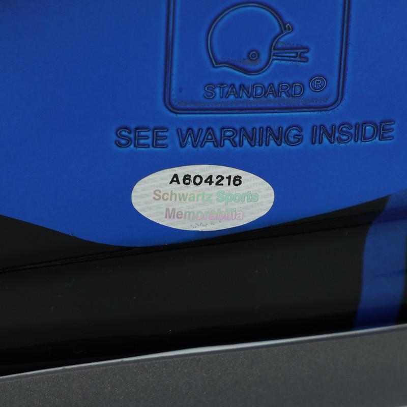 Calvin Johnson Signed Lions Full-Size Authentic On-Field Custom Painted Speedflex Helmet Inscribed "Megatron" (Schwartz)