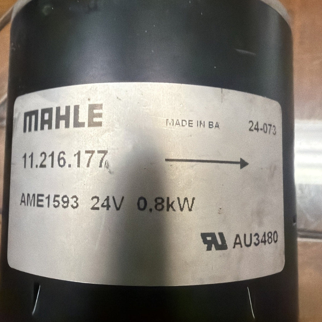 Mahle AME1593 24V 0.8kW DC Motor 11.216.177 Hydraulic Power Unit