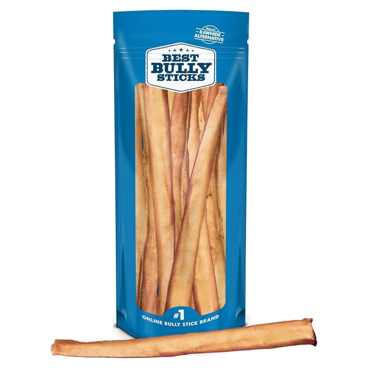 Best Bully Sticks 12-Inch Odor-Free Dog Chews, 24 Count Bulk Pack
