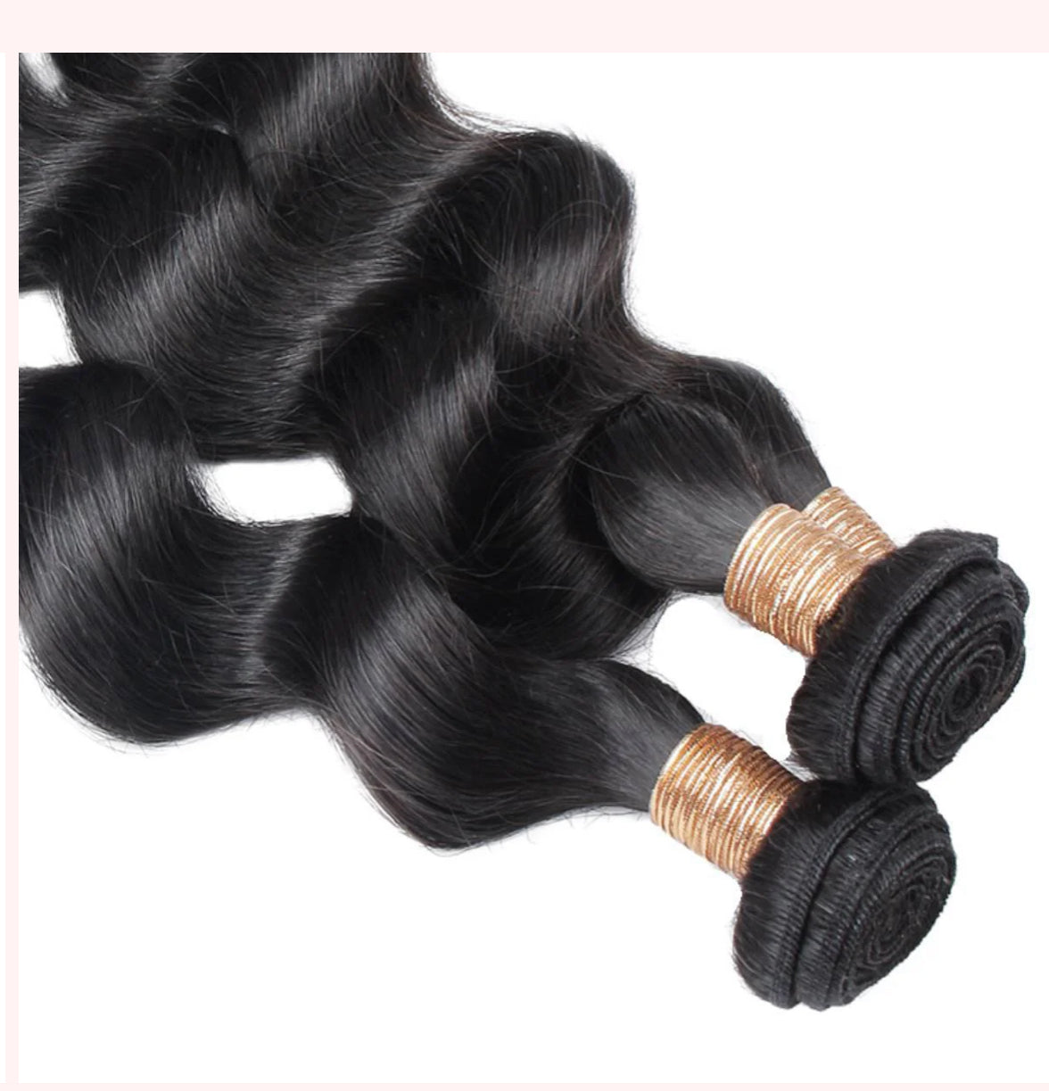 Jet Black Body wave 100% Human Hair Bundles Deals 16", 18", 20"