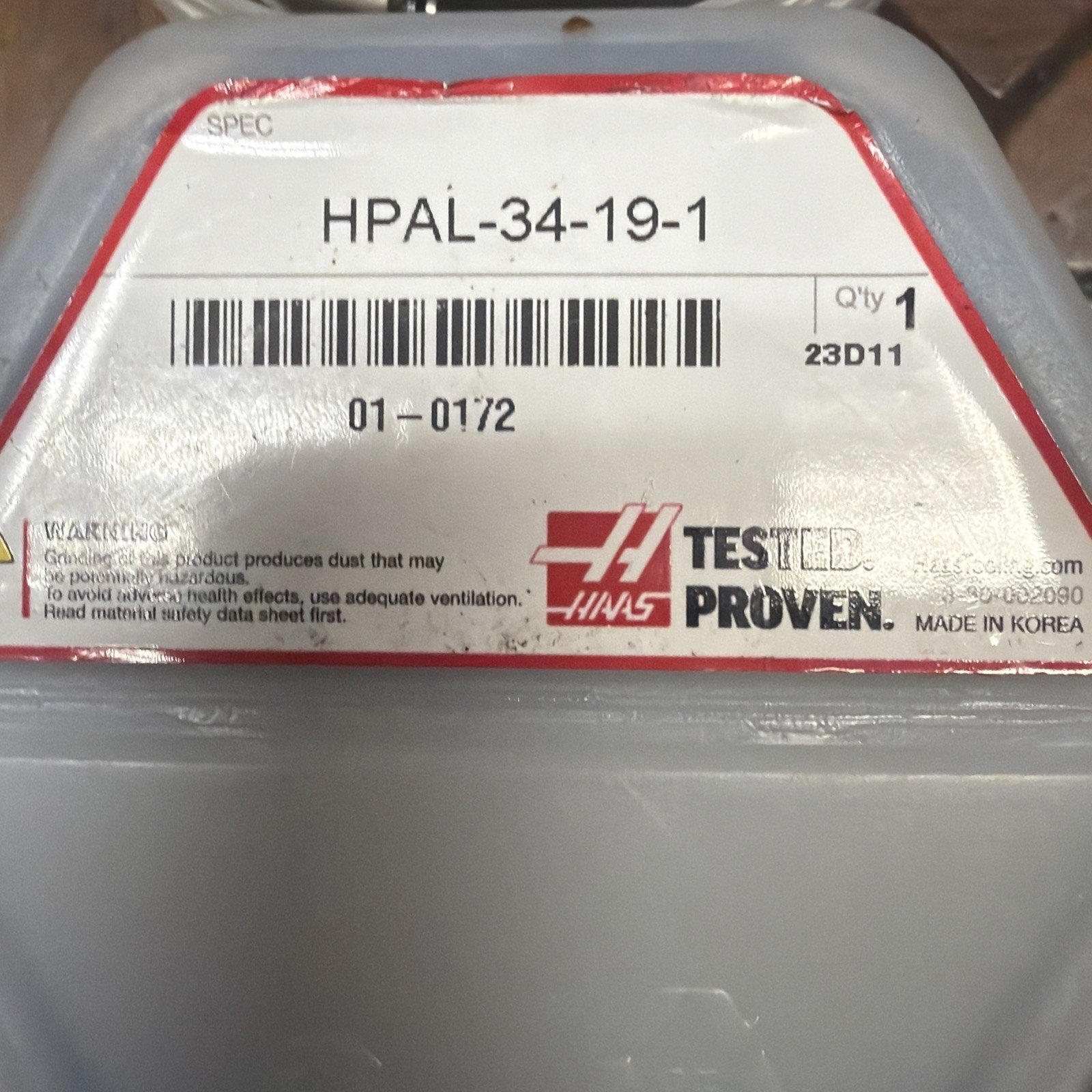 HAAS HPAL-34-19-1 Face Mill XELT19T5 Aluminum Cutter 5 Insert NEW 01-0172