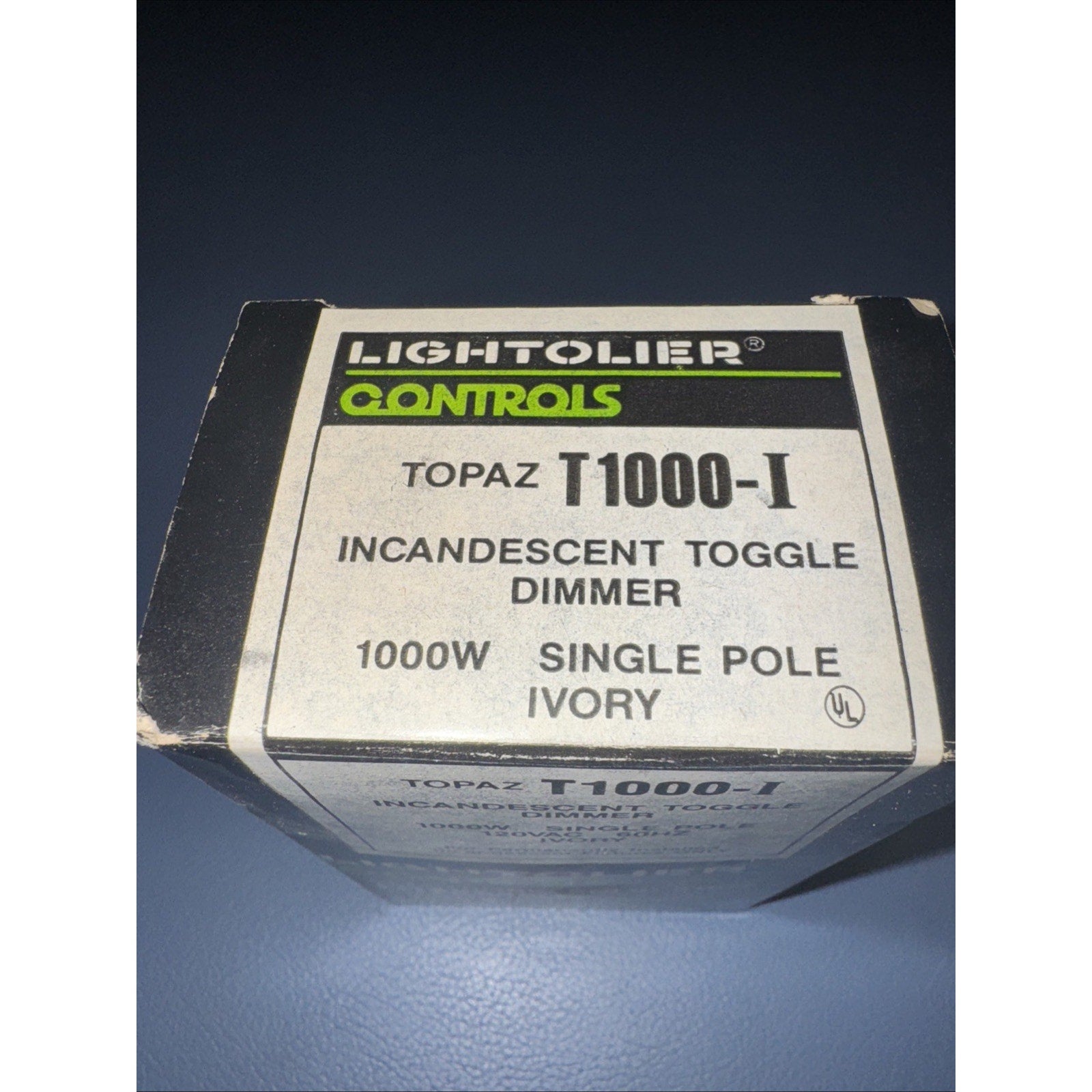 Lightolier Controls T1000-I Incandescent Toggle Dimmer, Ivory