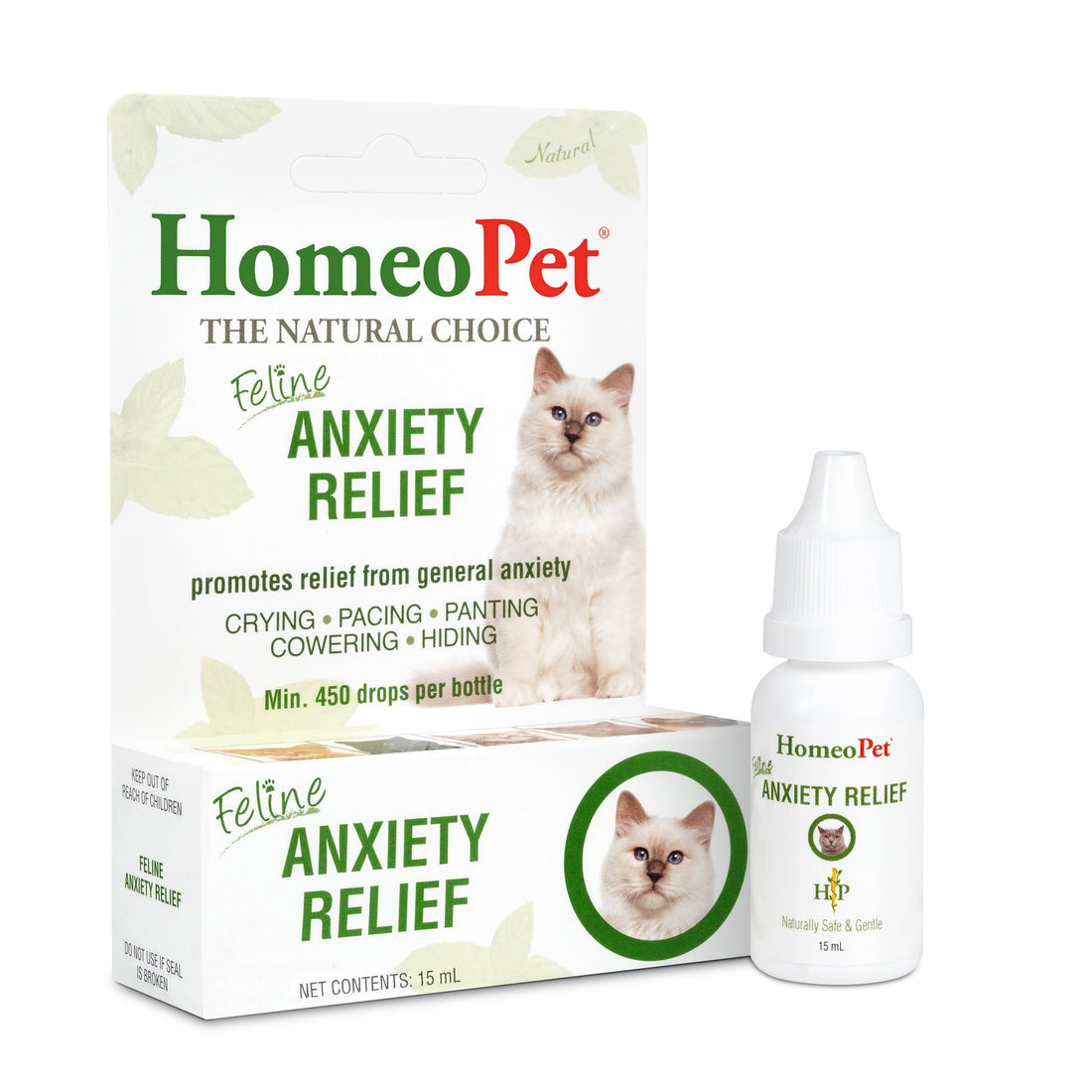 HomeoPet Feline Anxiety Relief 15mL For Cats