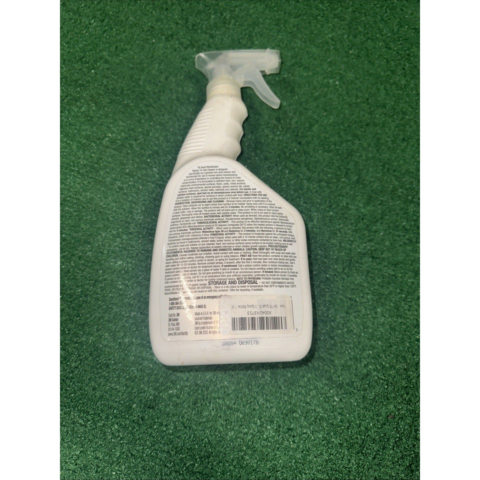 3M TB Quat 1-Step Lemon Scent Disinfectant for All Surfaces, No Scrubbing