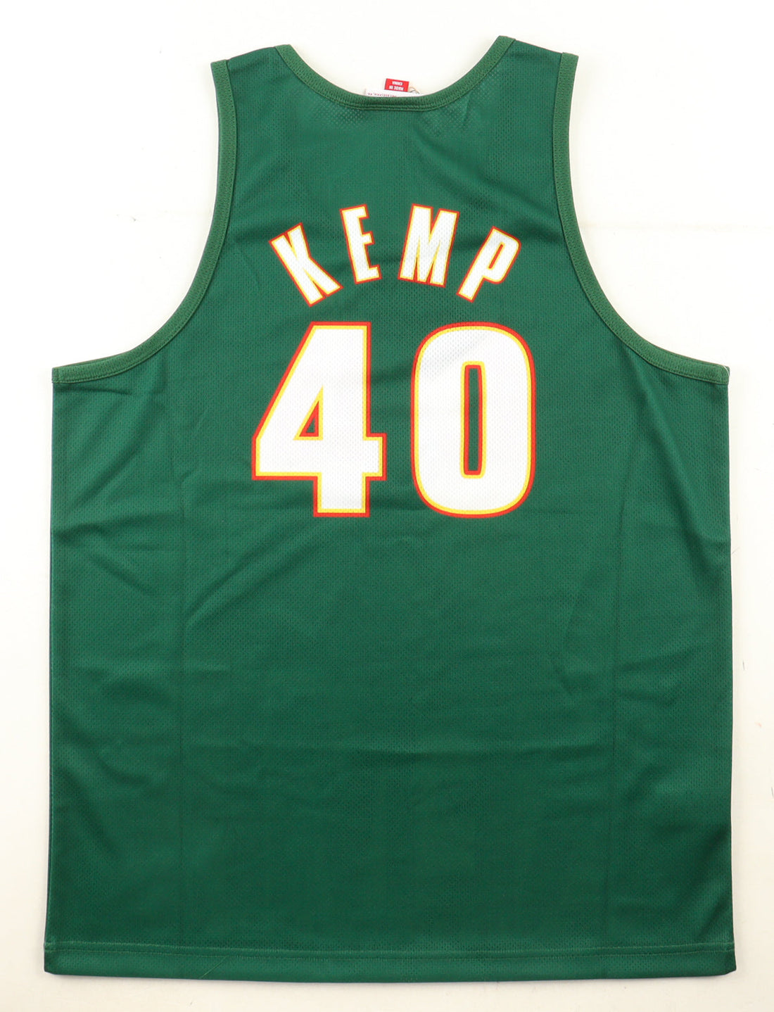 Shawn Kemp Signed SuperSonics Mitchell & Ness Authentic Jersey (Beckett) Beckett Witnessed