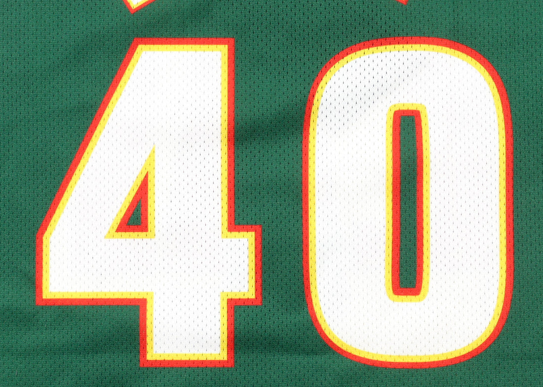 Shawn Kemp Signed SuperSonics Mitchell & Ness Authentic Jersey (Beckett) Beckett Witnessed