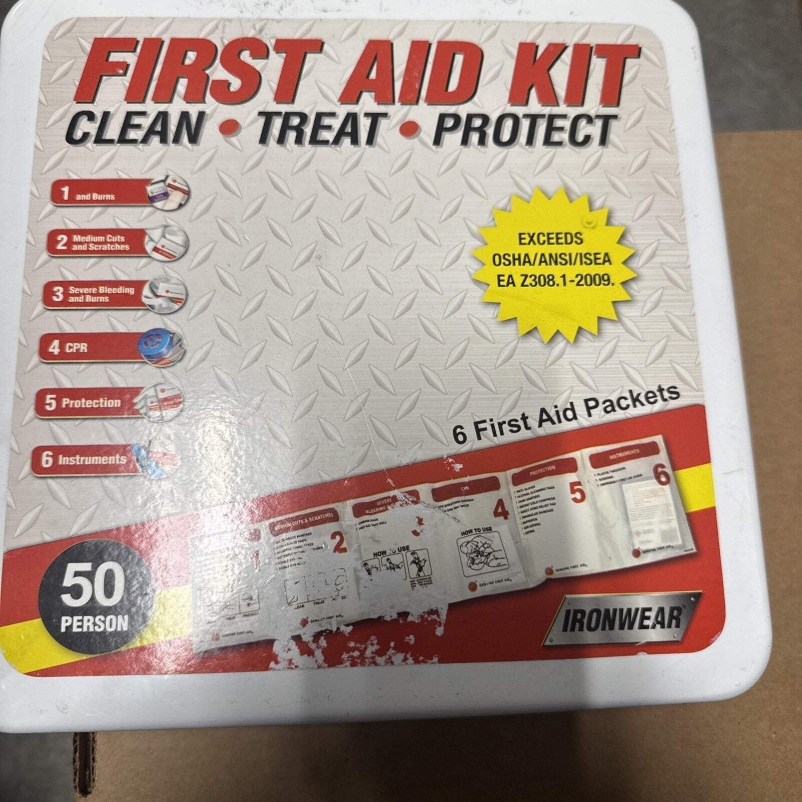 Rapid Care First Aid RC-50MAN-W 50 Person OSHA/ANSI Poly First Aid Kit