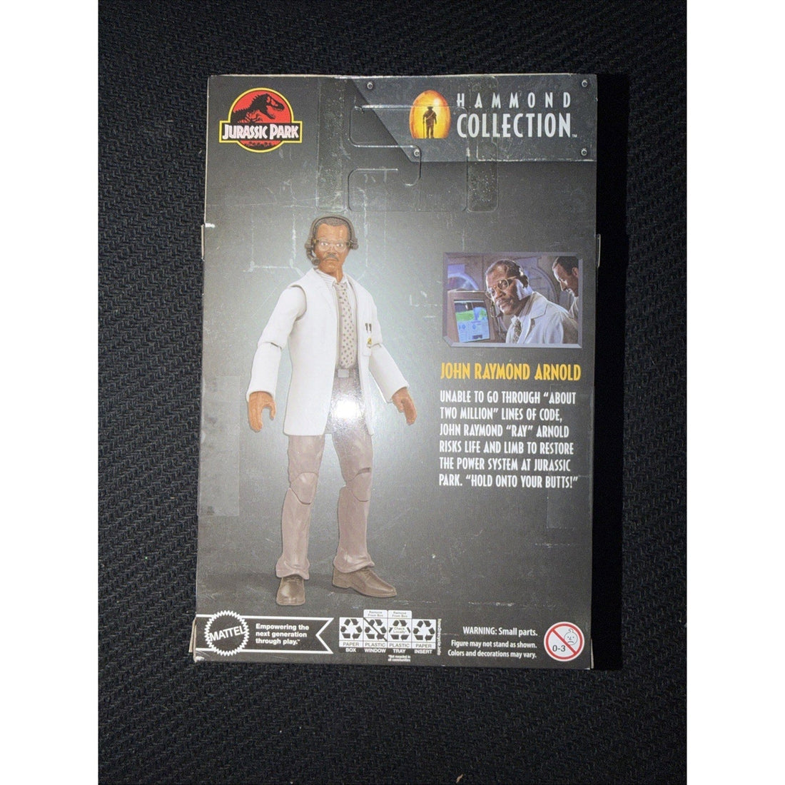 Mattel Jurassic Park Hammond Collection Ray Arnold 4" Action Figure