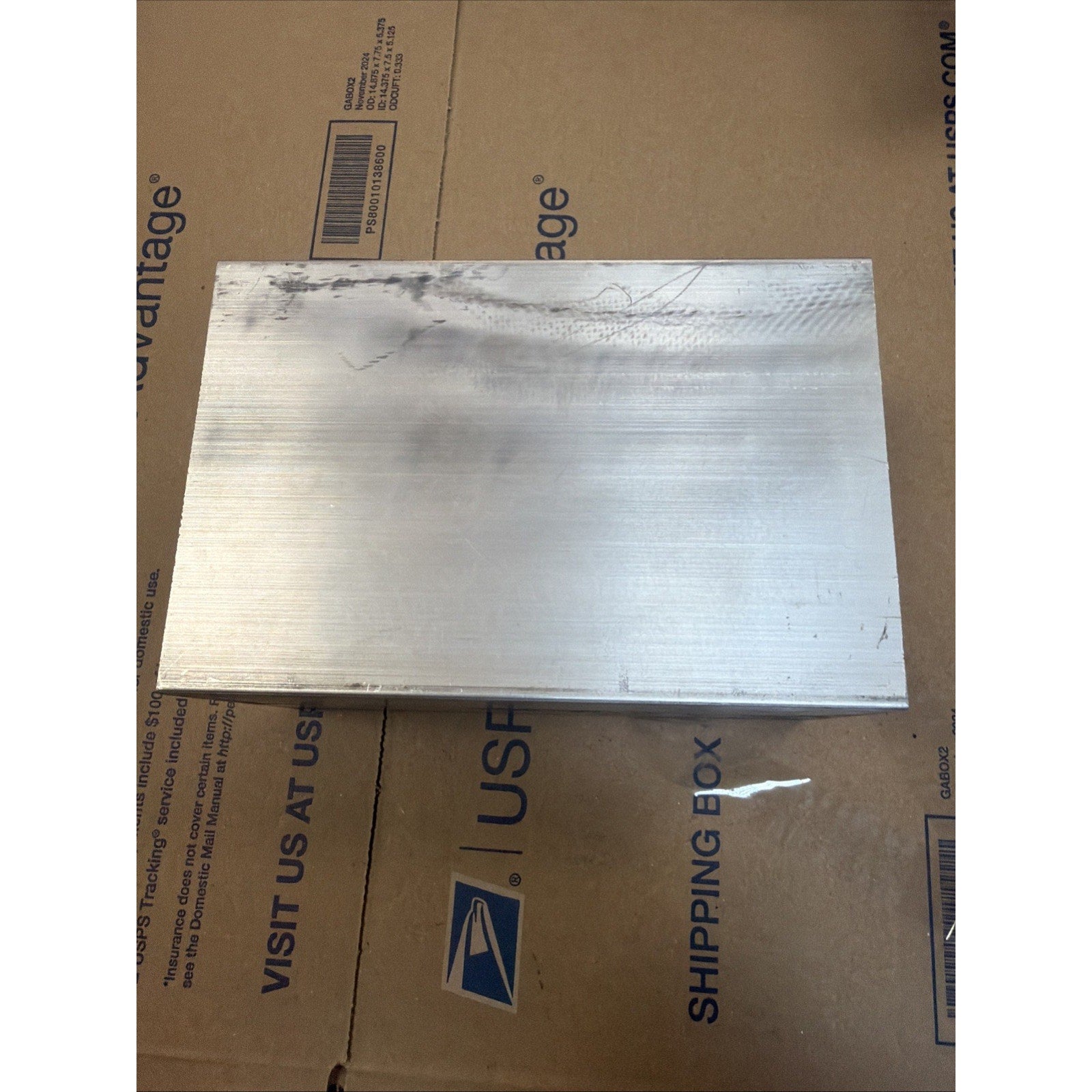 Aluminum Block Billet 6” x 4” x 3” – 7.2 lb Solid Machining Stock