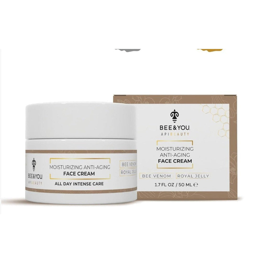 Bee & You Anti-Aging Natural Face Cream, Deep Wrinkle Treatment