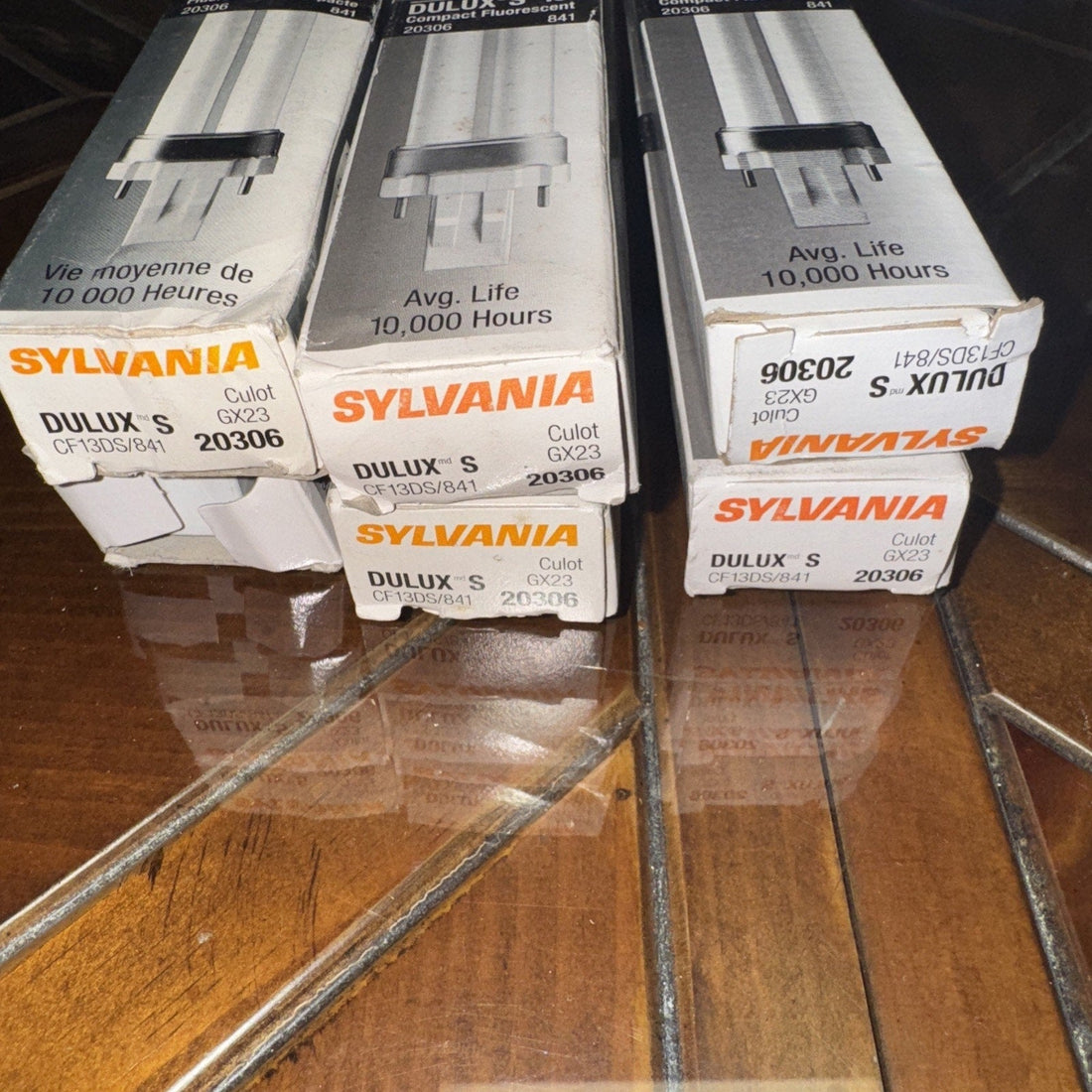 Sylvania 20335 Dulux S CF13DS/835 13W Fluorescent Bulb (Lot of 6)