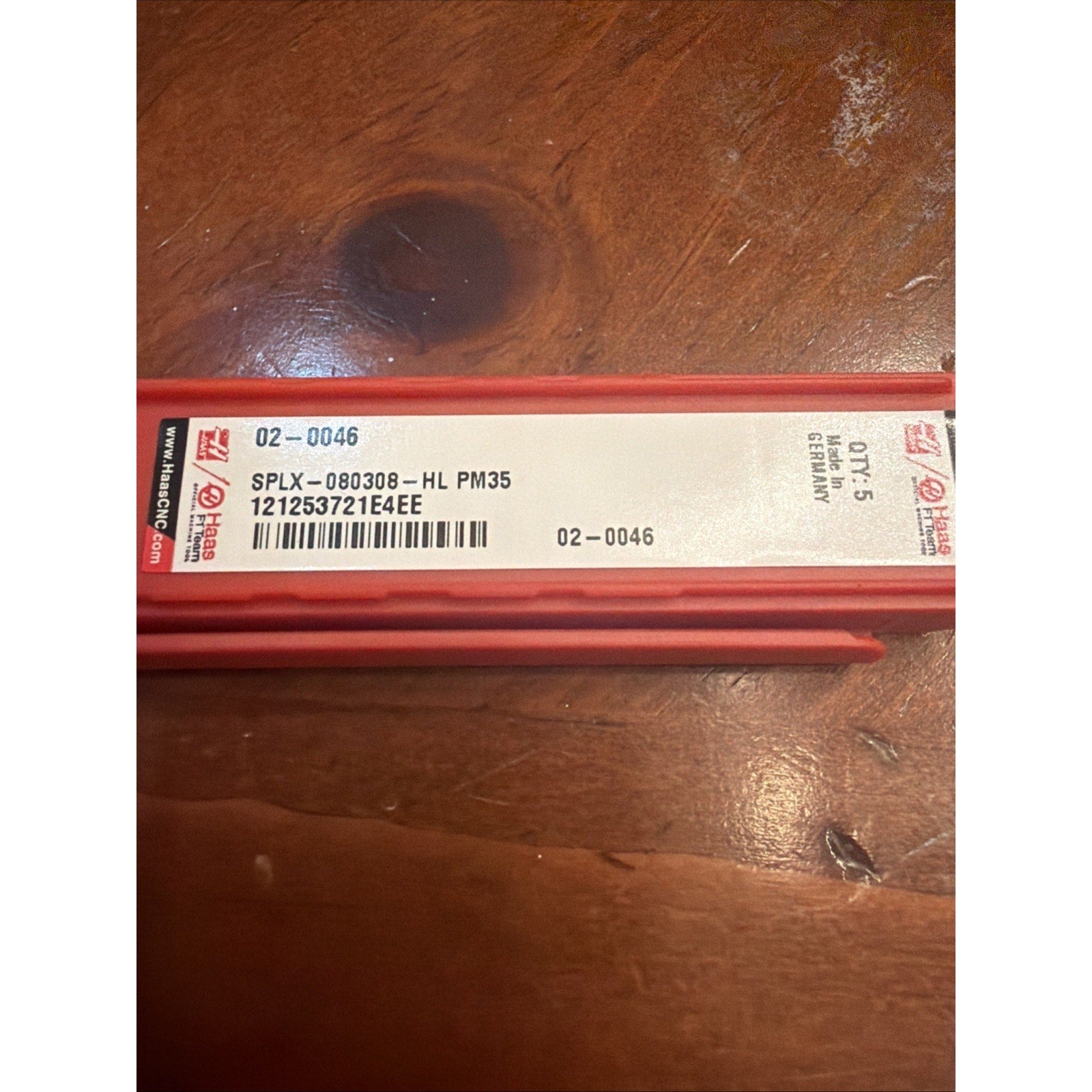 Haas SPLX 080308 HL PM35 Inserts 02-0046 (Qty 5) Carbide