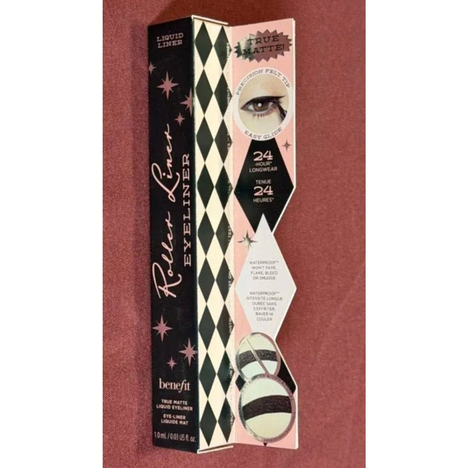 Benefit Roller Liner Matte Liquid Eyeliner - Black, 0.03 oz / 1.0 mL