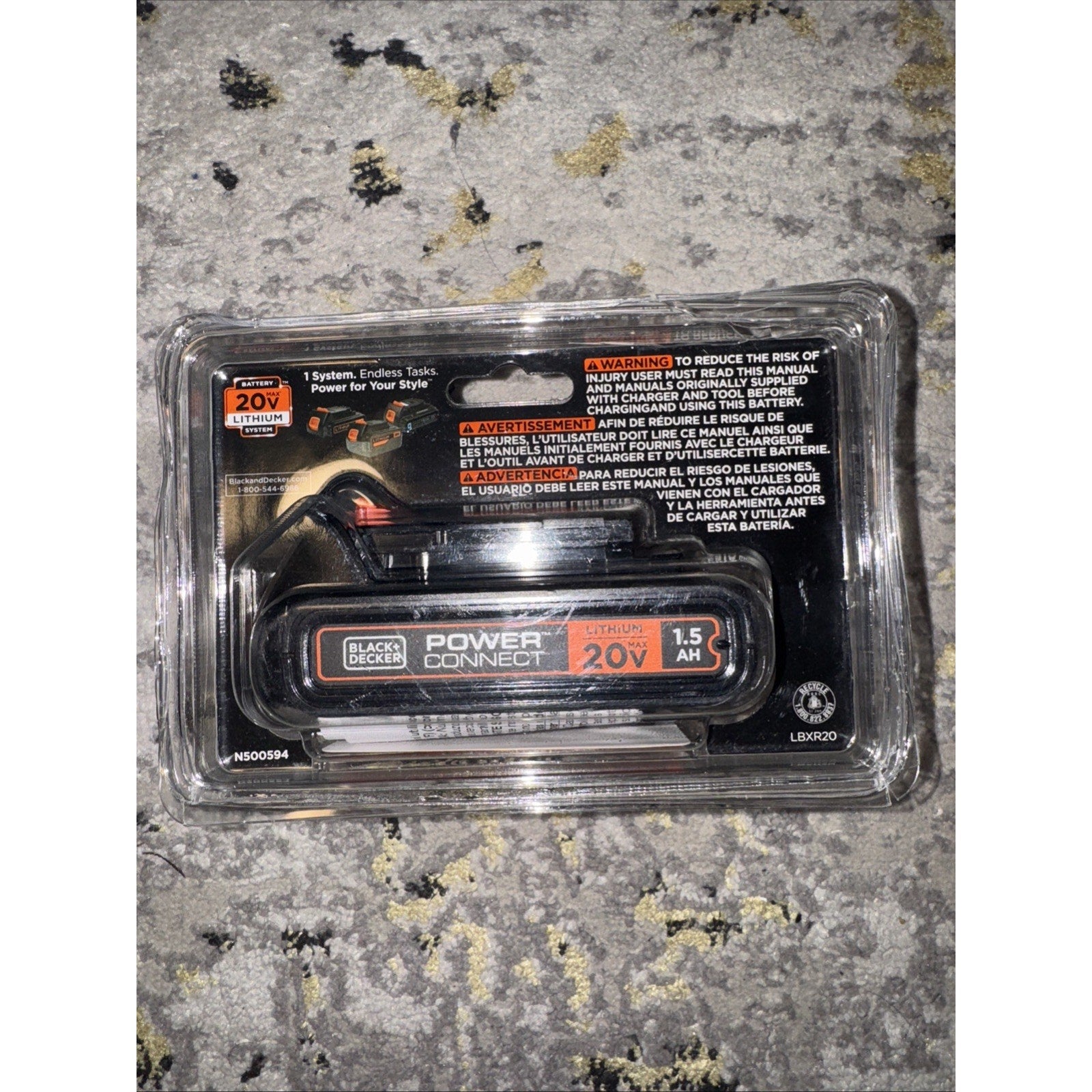 BLACK+DECKER LBXR2020-OPE 20V MAX Lithium Battery