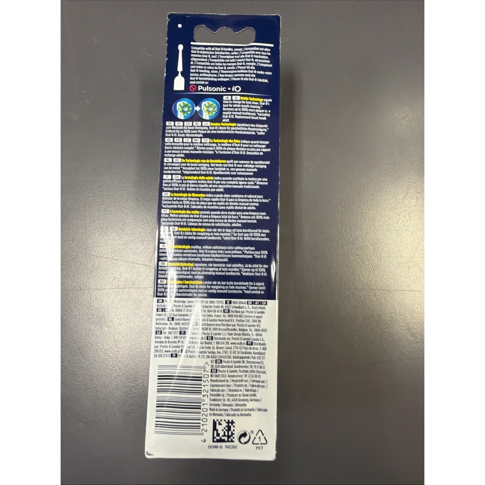 Oral B Cross Action Replacement Brush Heads XXXL Pack (10 heads) Made In Germany