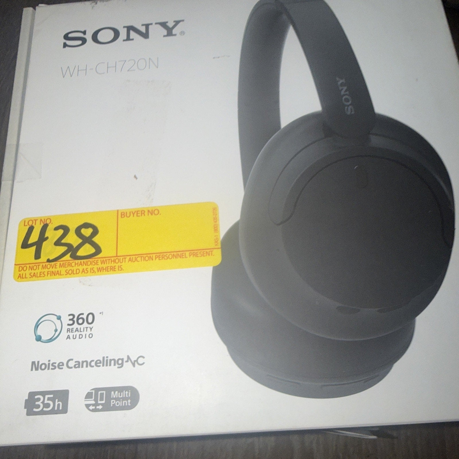 Sony WH-CH720N Wireless Noise Canceling Over-Ear Headphones — Black (Open Box)