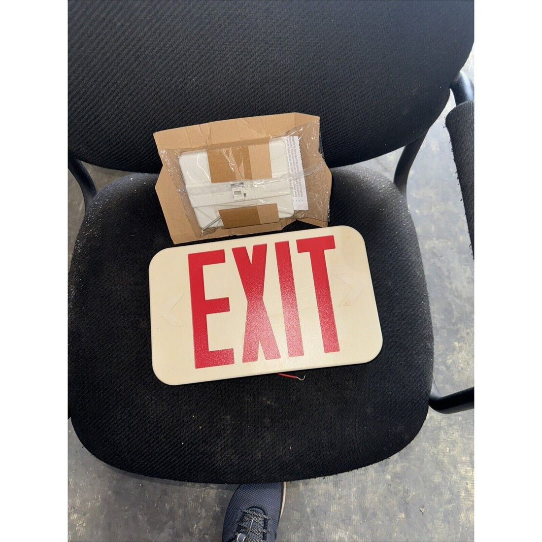 Commercial Electric 14W Equiv LED White Exit Sign w/ Ni-Cad 4.8-Volt Battery