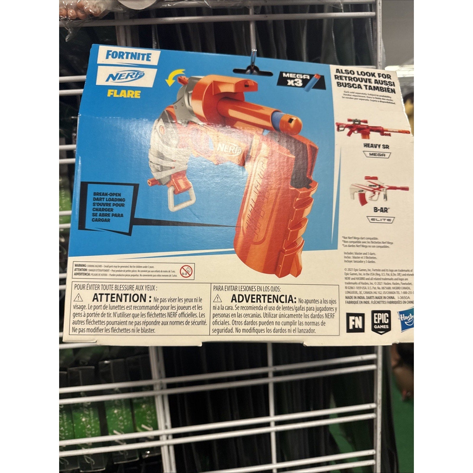 Nerf Fortnite Flare Blaster, Break-Open Loading