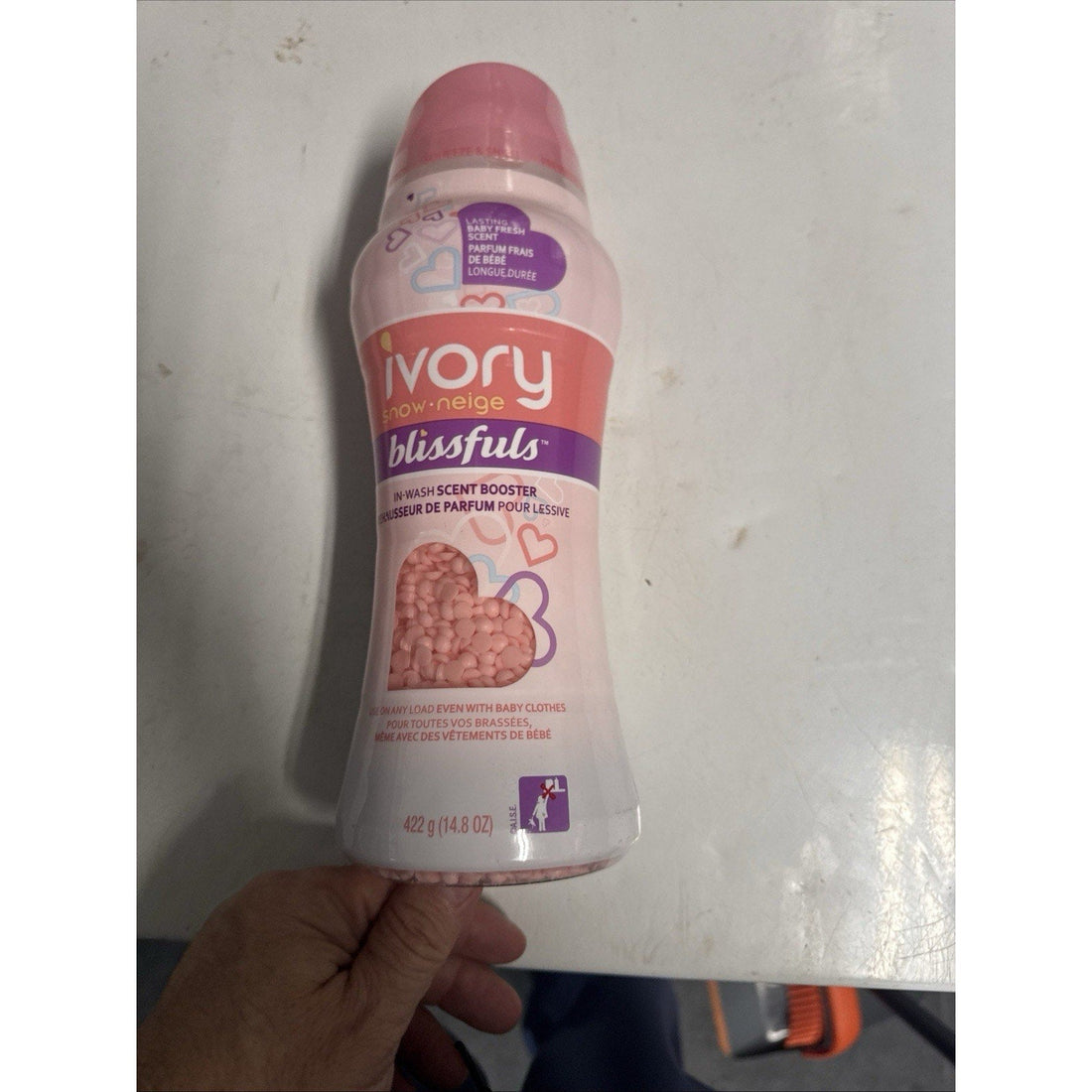 Ivory Snow Blissfuls Laundry Scent Booster Beads, Baby Fresh, 14.8 oz – 4 Pack