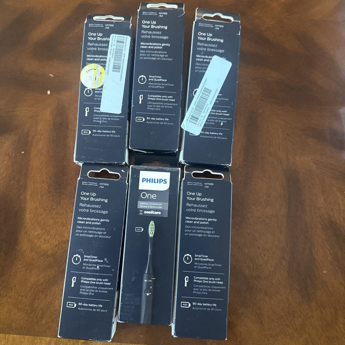 Philips One by Sonicare Battery Toothbrush HY1100/54 (6-Pack)