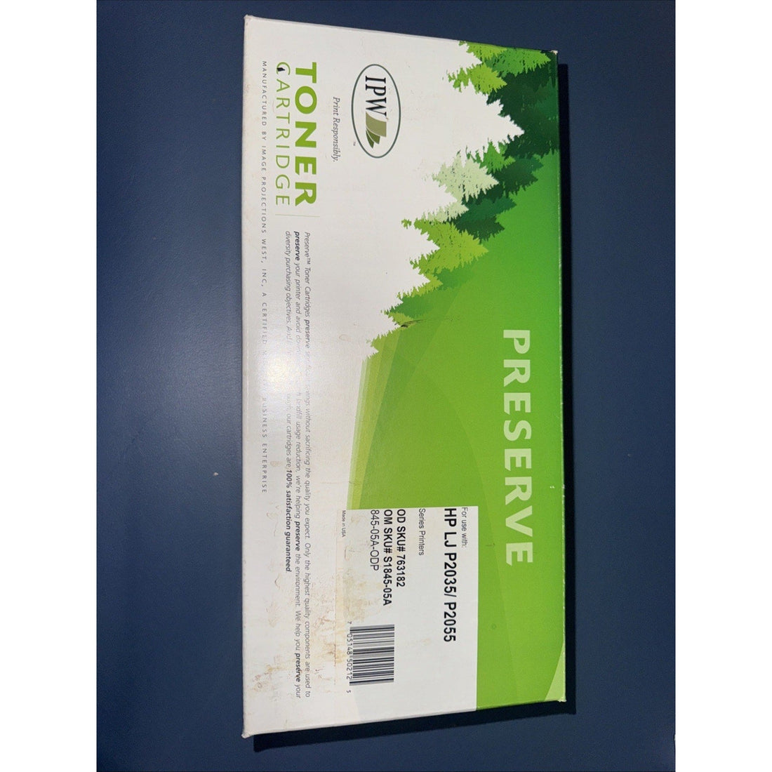 IPW Preserve 845-05A-ODP Black Toner Cartridges - HP 05A Compatible, New in Box