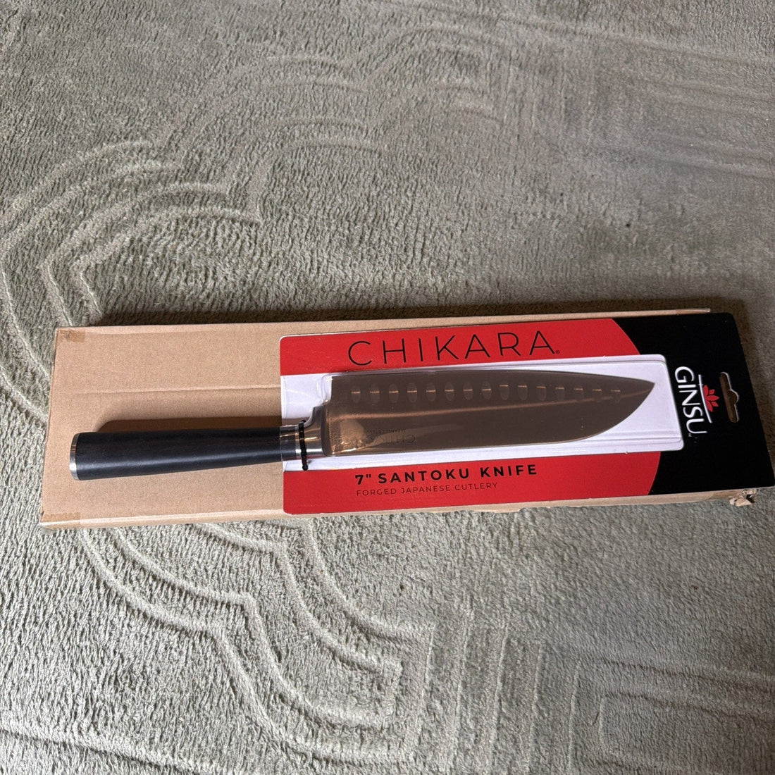 Ginsu Chikara Series Japanese Steel 7-Inch Santoku Knife