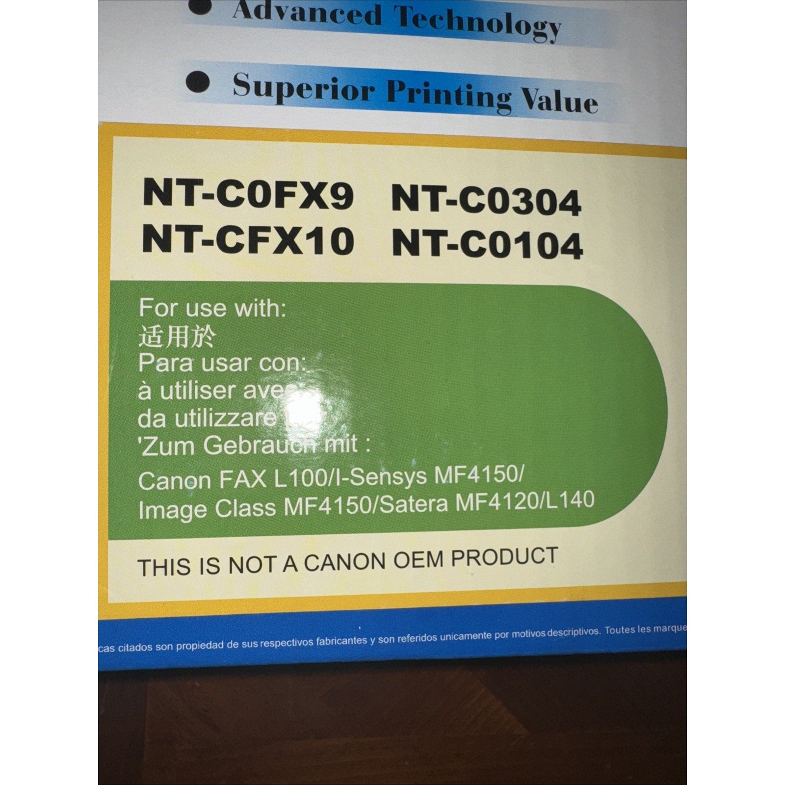 Laser Toner Cartridge for Canon 104 / FX9 / FX10 (ImageClass MF4150)