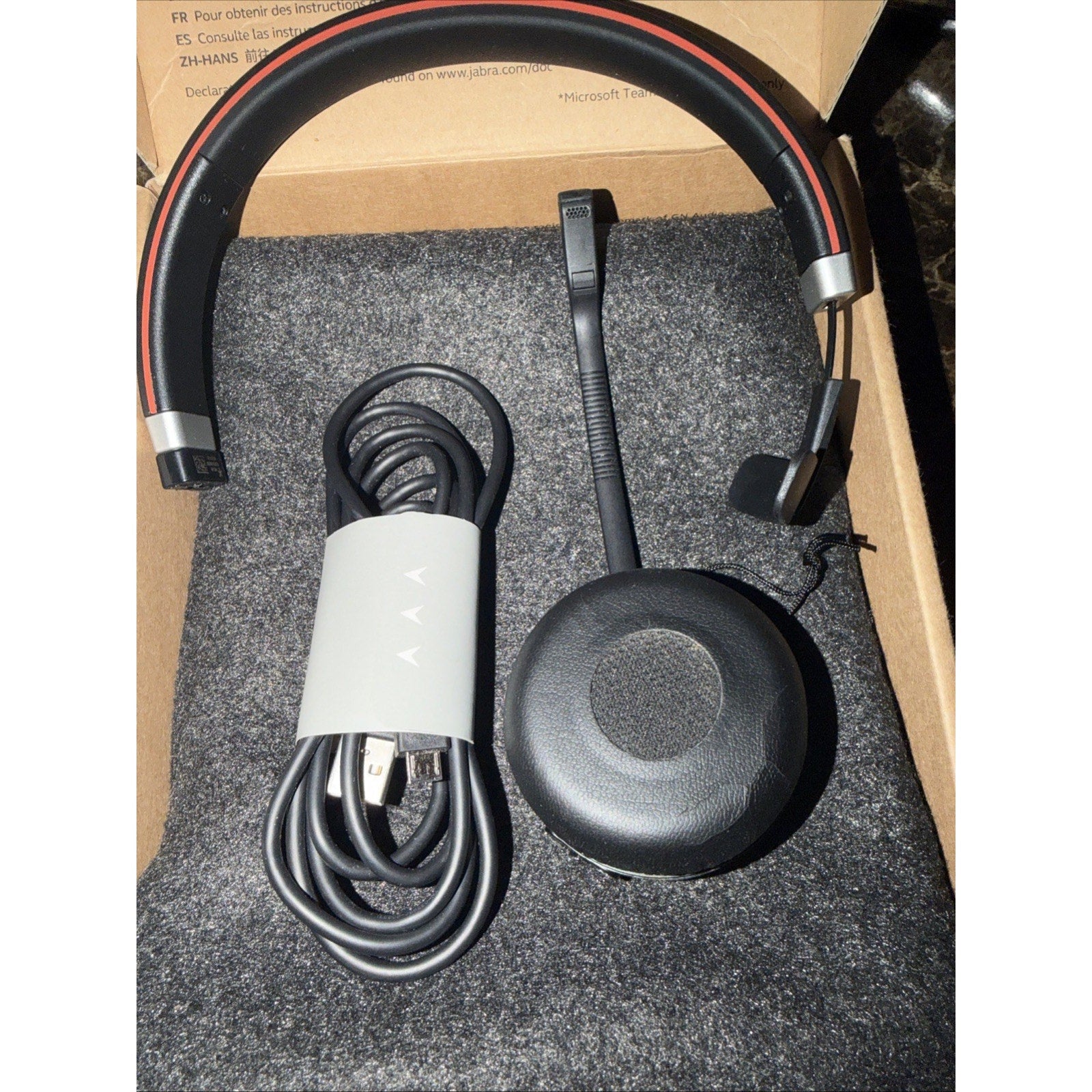 Jabra Evolve 65 SE Link380a MS Stereo - Bluetooth Headset - Black - Broken Mic