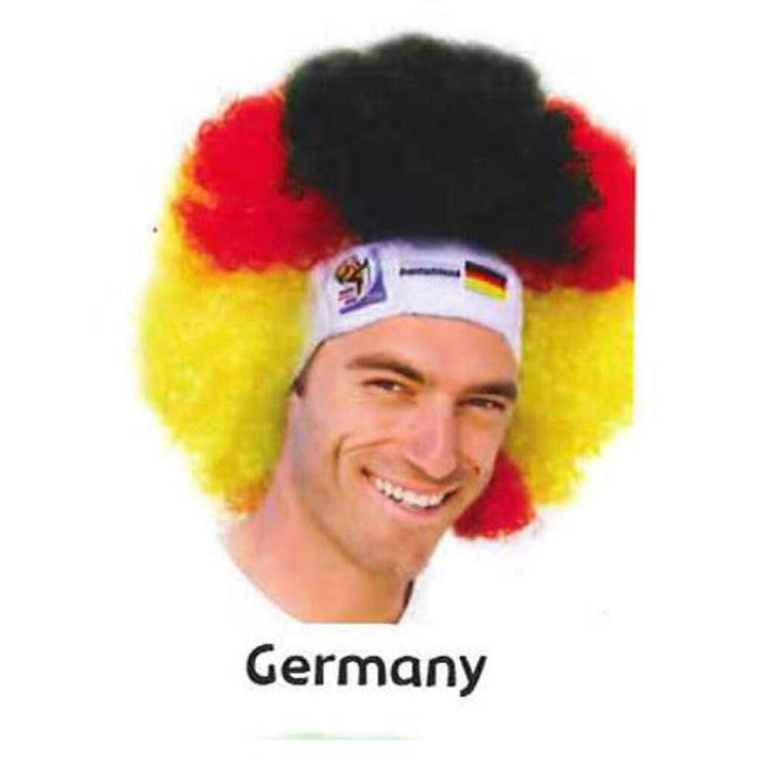 Germany World Cup Soccer Afro Wig – Official FIFA Licensed Retro Fan Gear