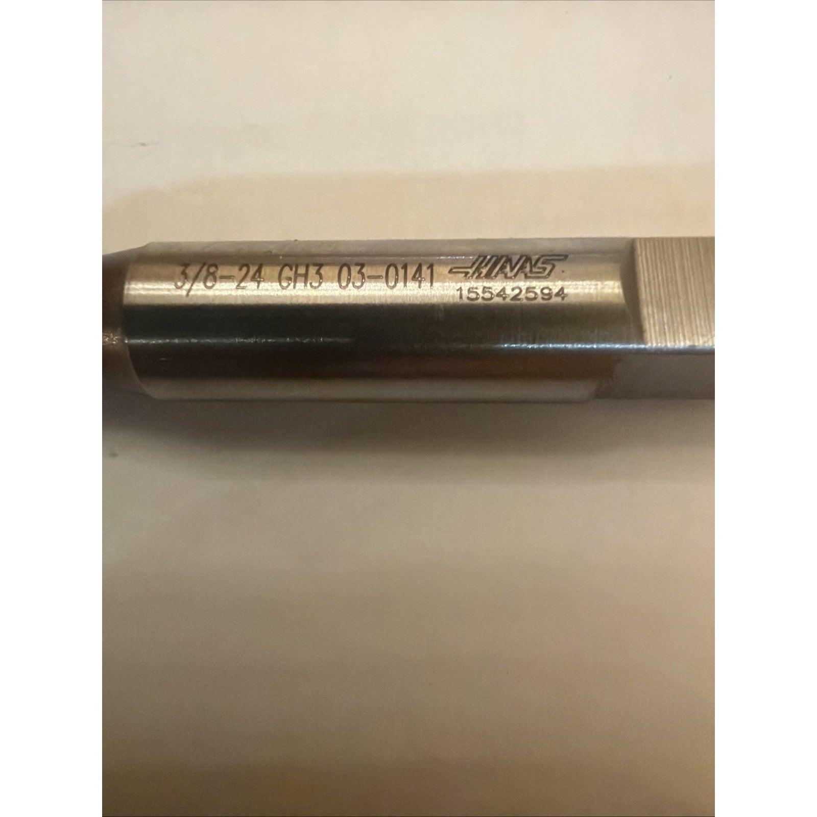 Haas 3/8-24 UNF HSS-E Spiral Flute Tap GH3 TiCN Mod Bottoming 03-0141 New No Box