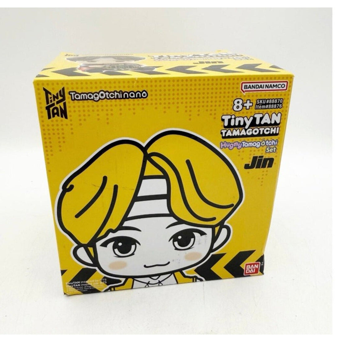 BTS TinyTan Jin Hugmy Vinyl Figure with Tamagotchi Nano Digital Pet