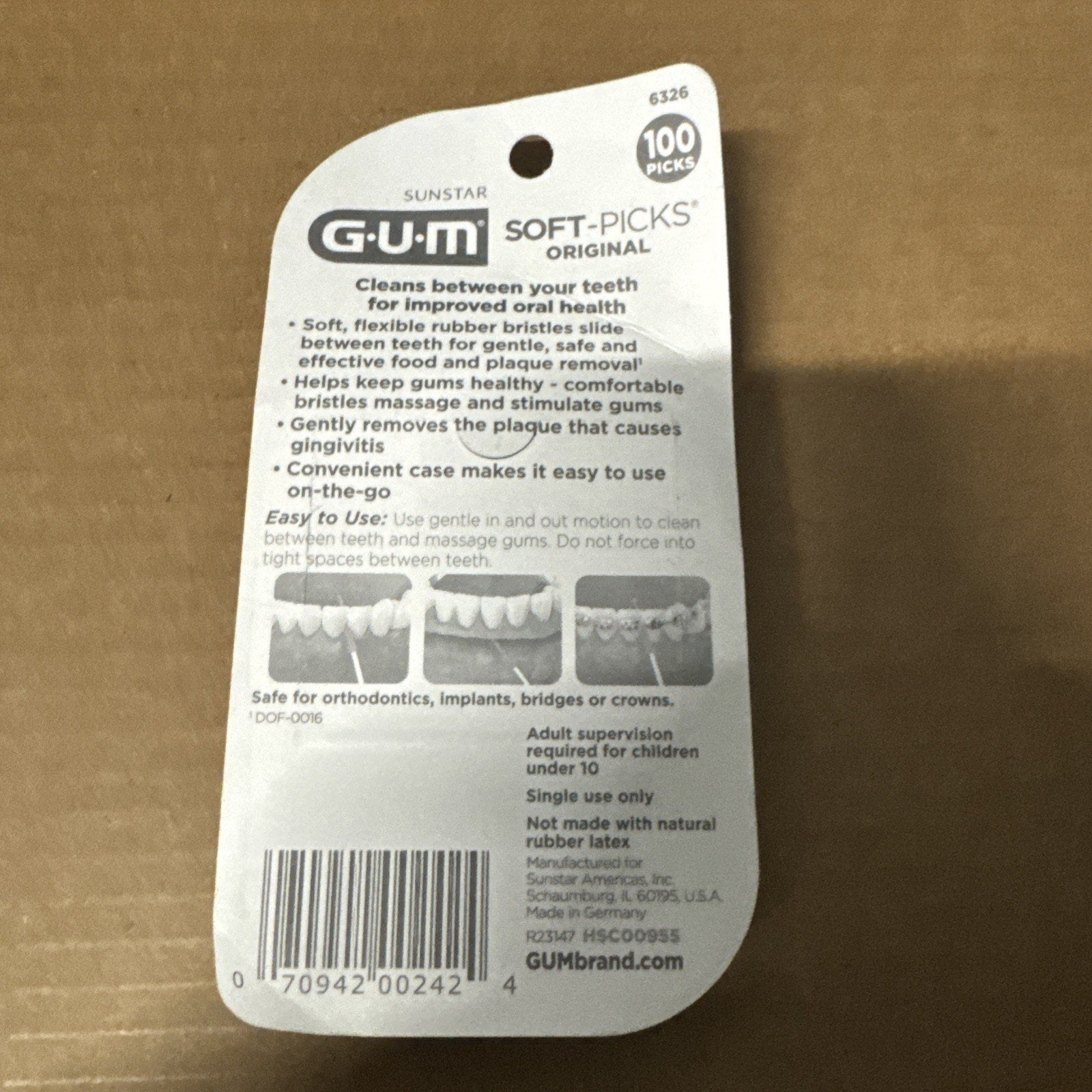 GUM Soft-Picks Original Dental Picks, 100 Count