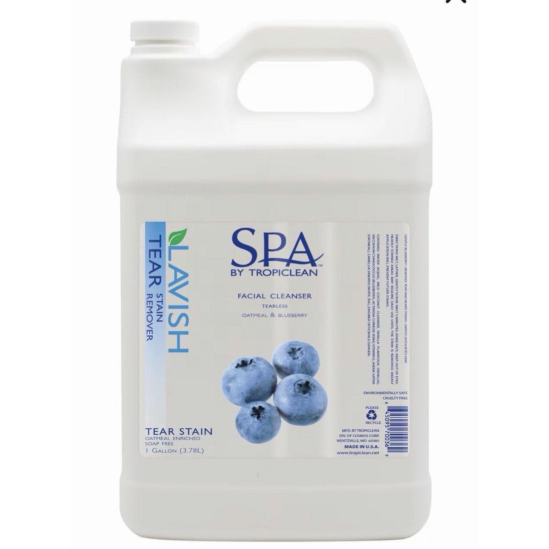 Pet Facial Scrub Gentle Dog Cat Tear Strain Remover Oatmeal Blueberry Formula