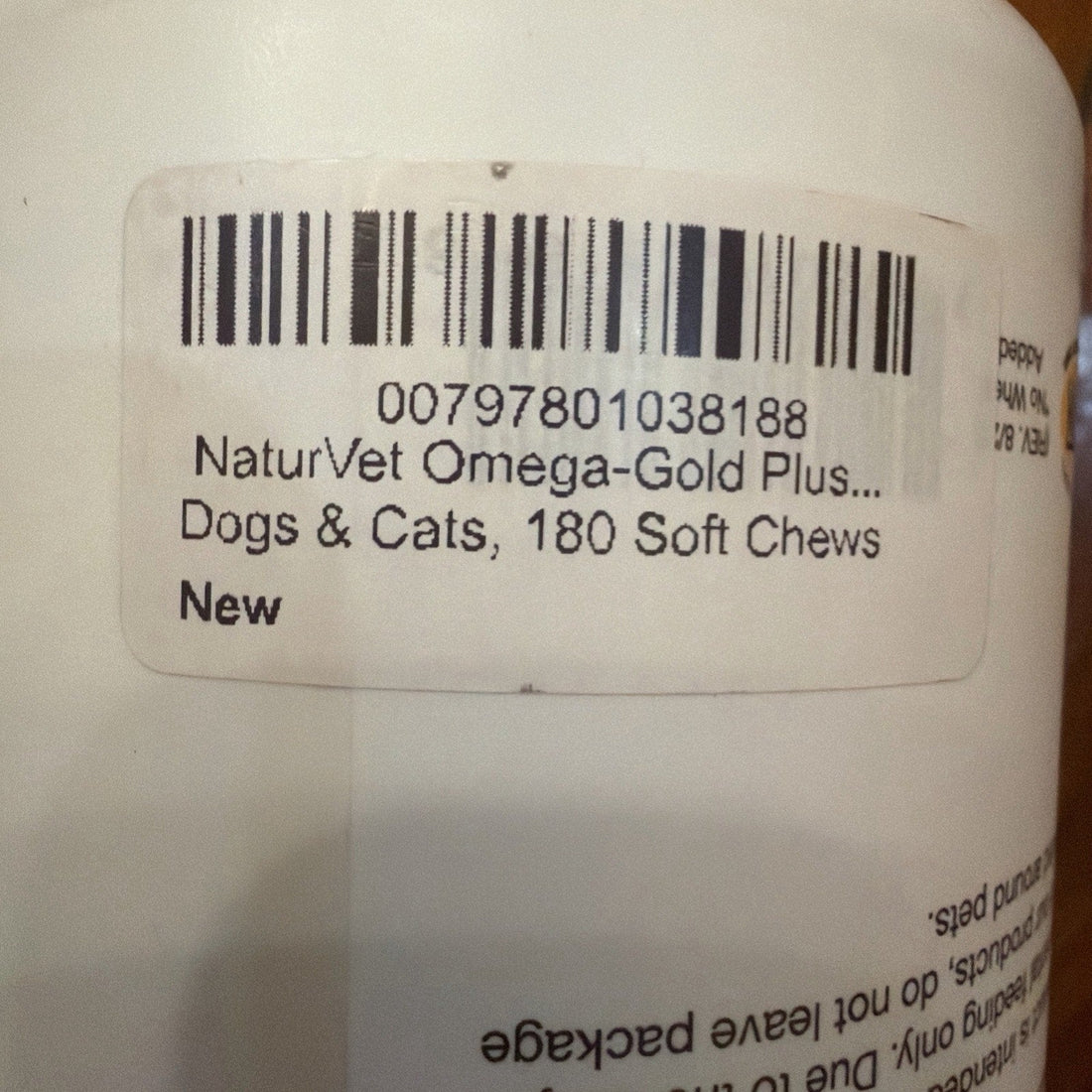 NaturVet Omega-Gold Plus Salmon Oil 180 Chews