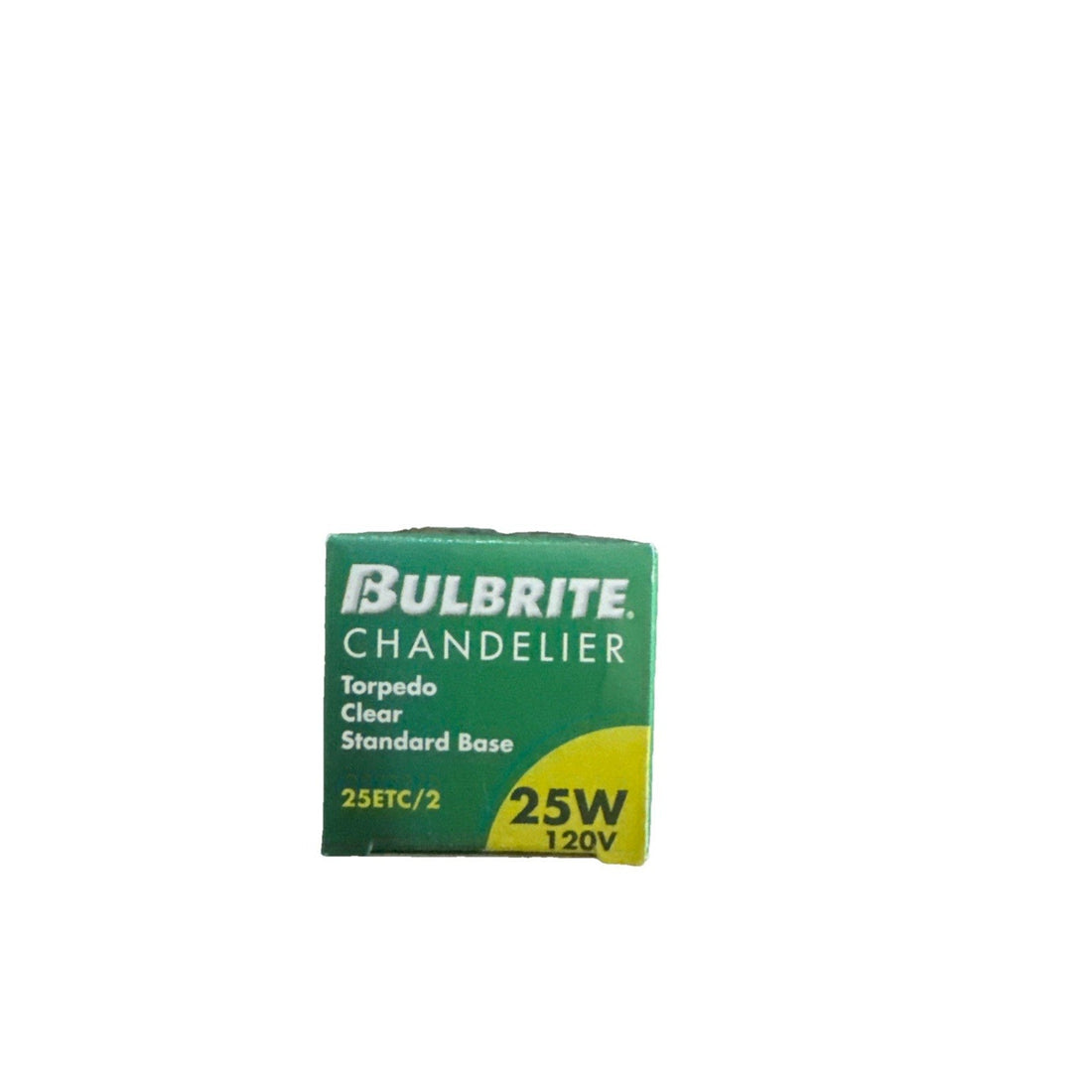 Bulbrite Chandelier 25W 120V Clear Torpedo Standard Base