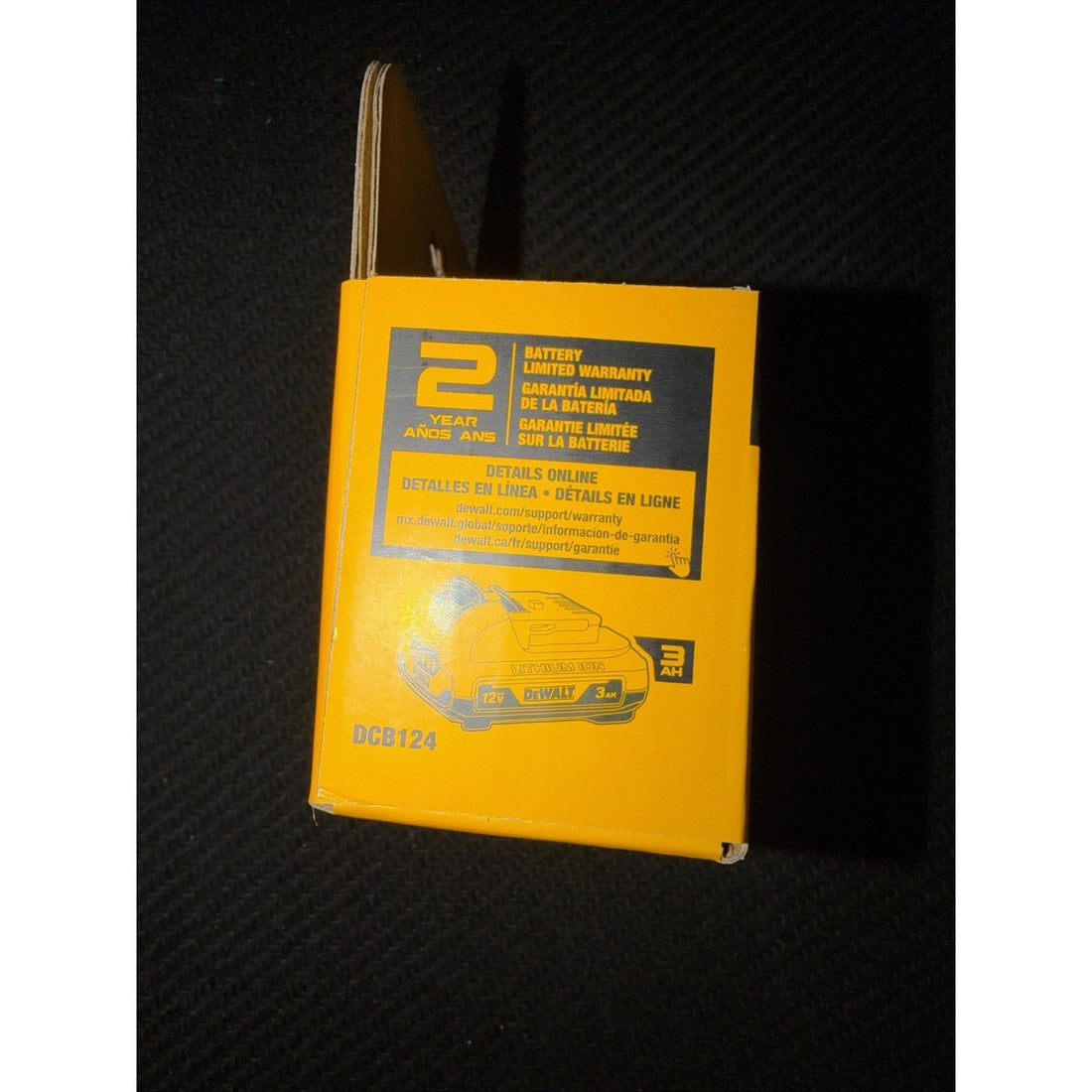 DEWALT DCB124 12V MAX 3Ah Lithium-Ion Battery Pack, Genuine OEM
