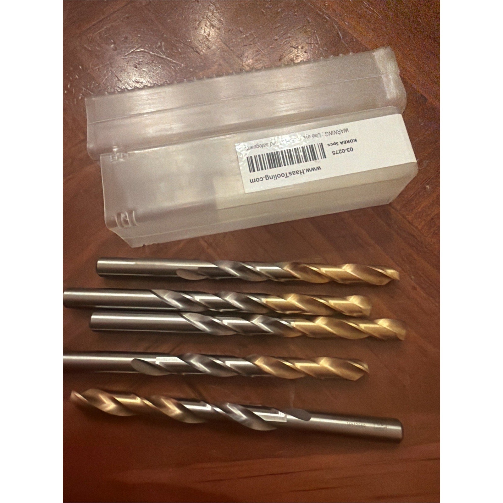 Haas 03-0275 Carbide End Mill Corner Radius .03 TiAlN 5pcs Set New