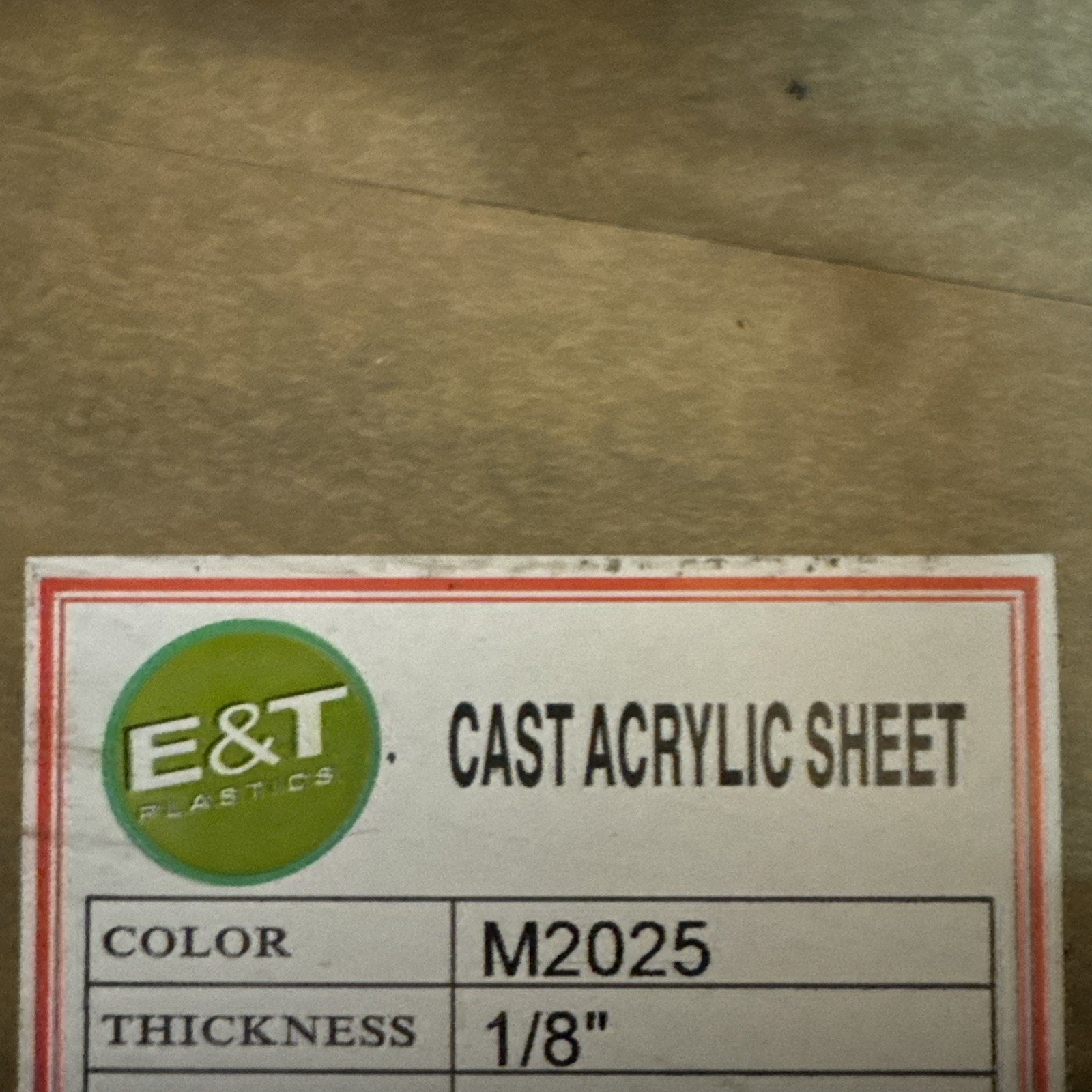 SimbaLux Acrylic Sheet Black 12" x 24" Long Panel 1/8" Thick (3mm) Plexiglass Board - New