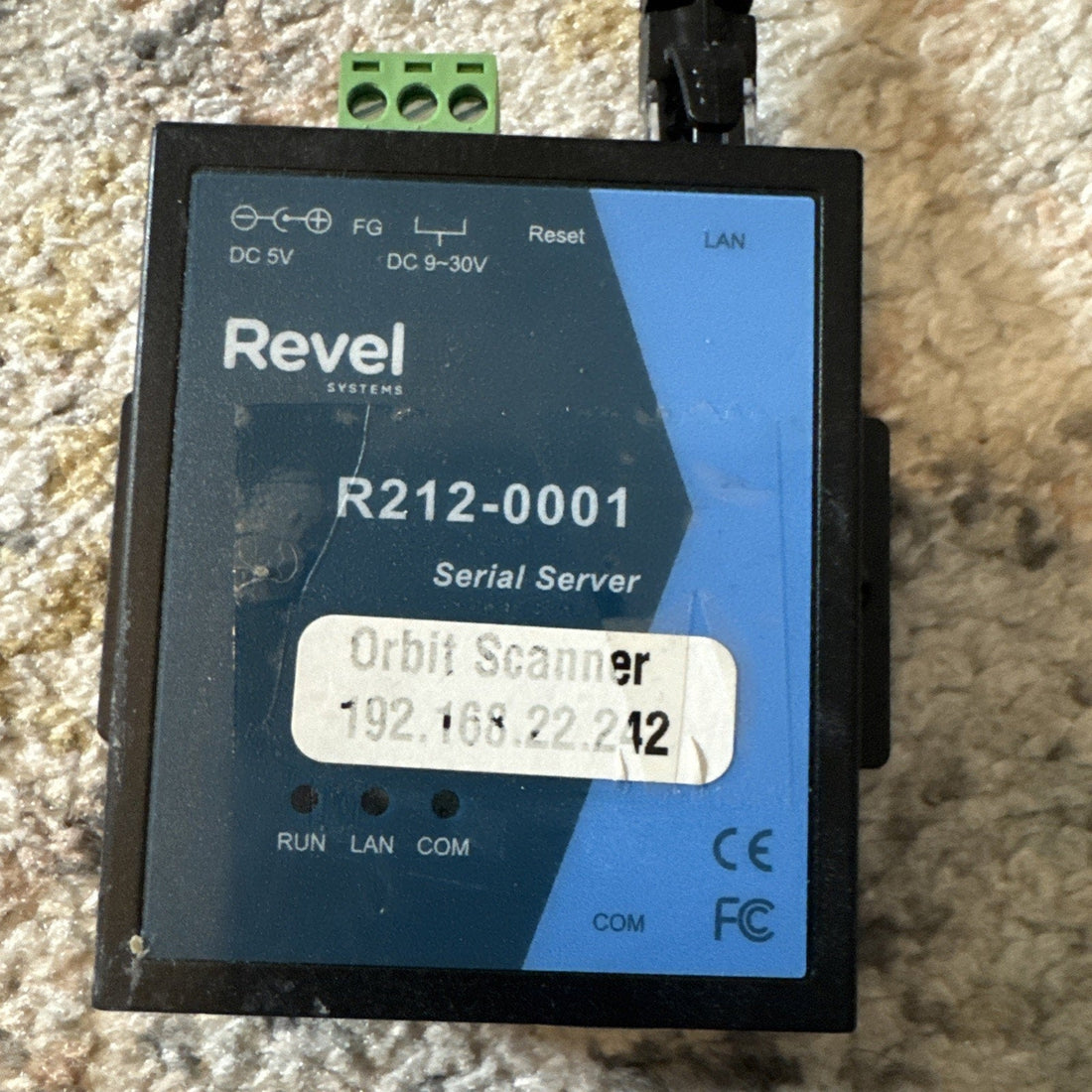 Revel System Serial Server R212-0001 POS Barcode Scanner